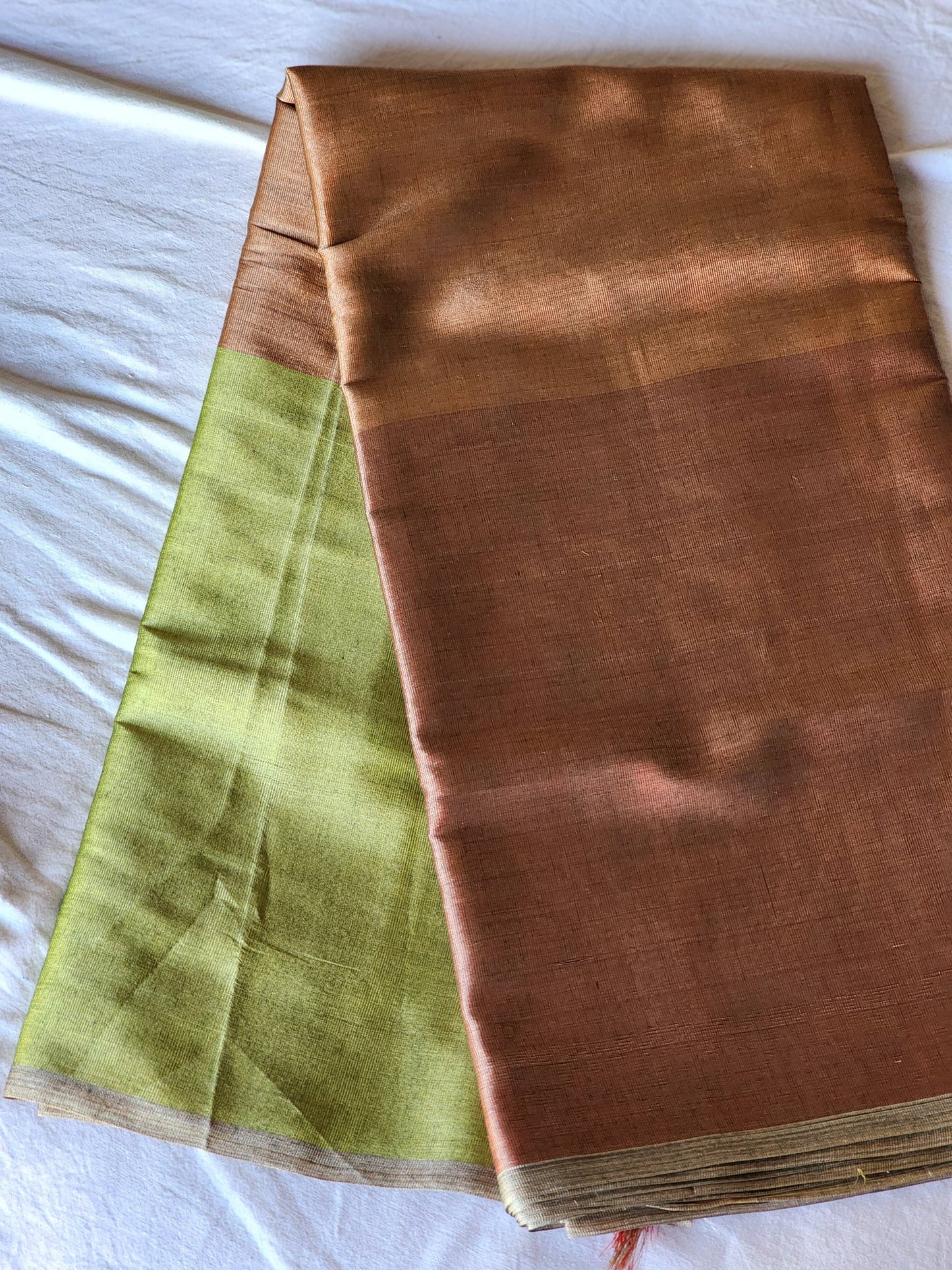 Multicolored tissue saree