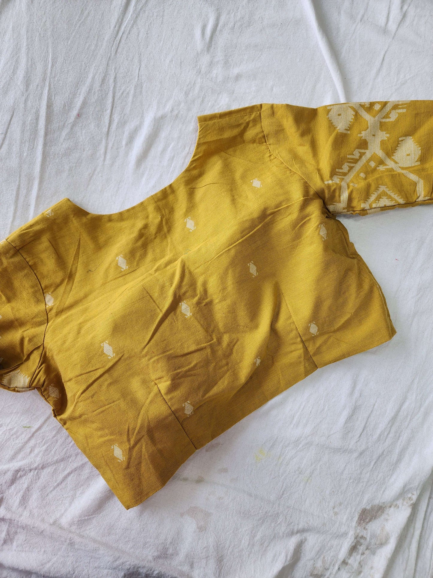Mustard cotton blouse