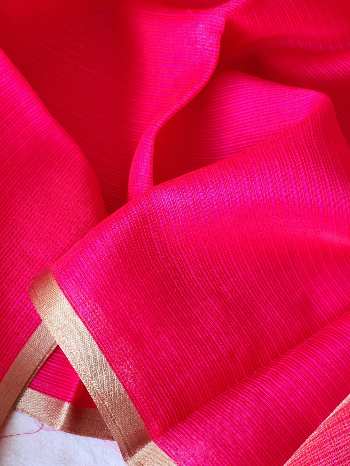 Pink Kota Silk Saree