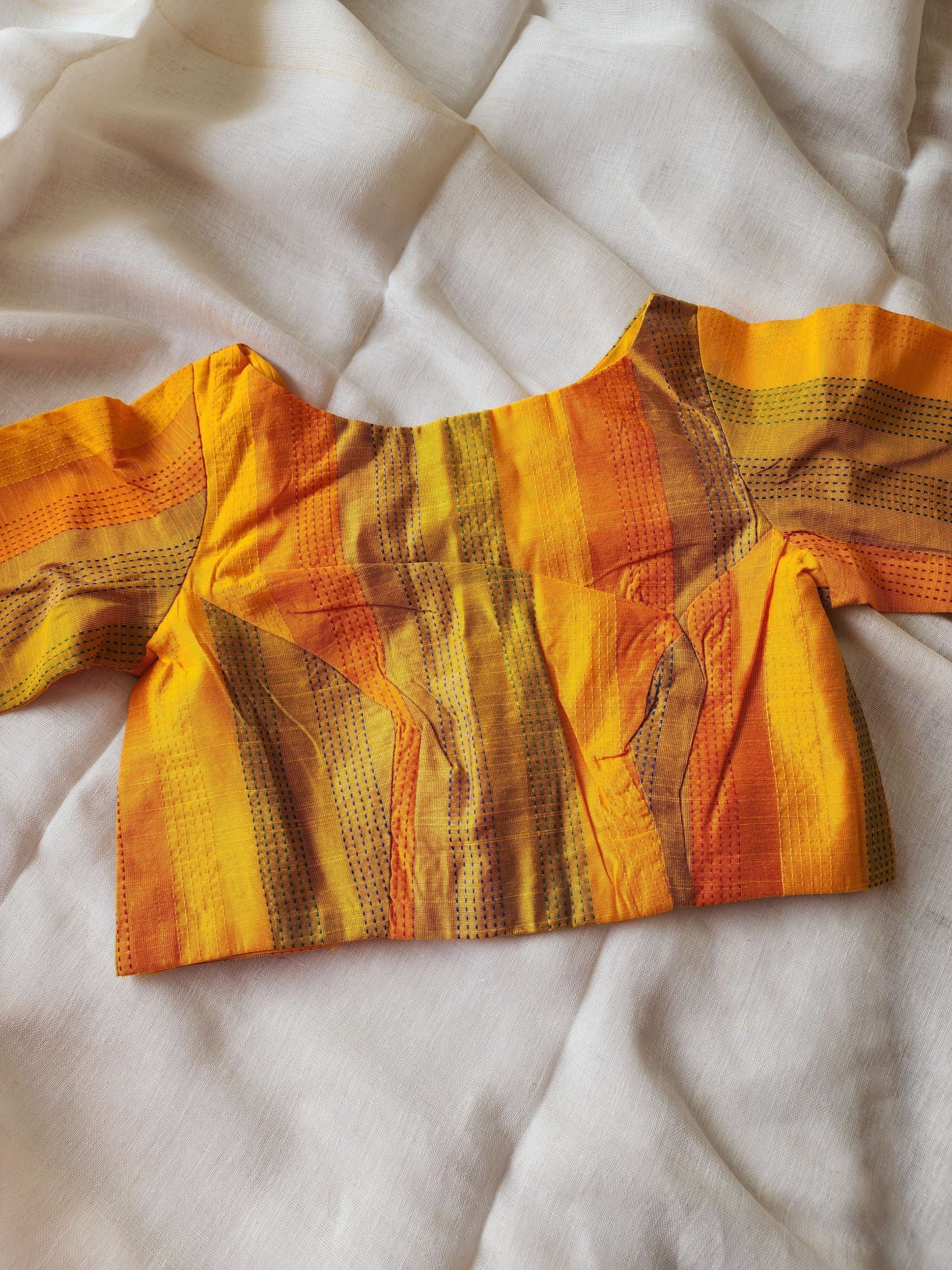 Yellow cotton blouse