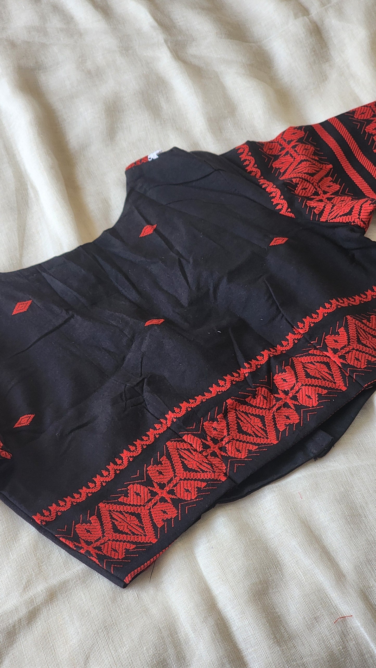Black cotton blouse