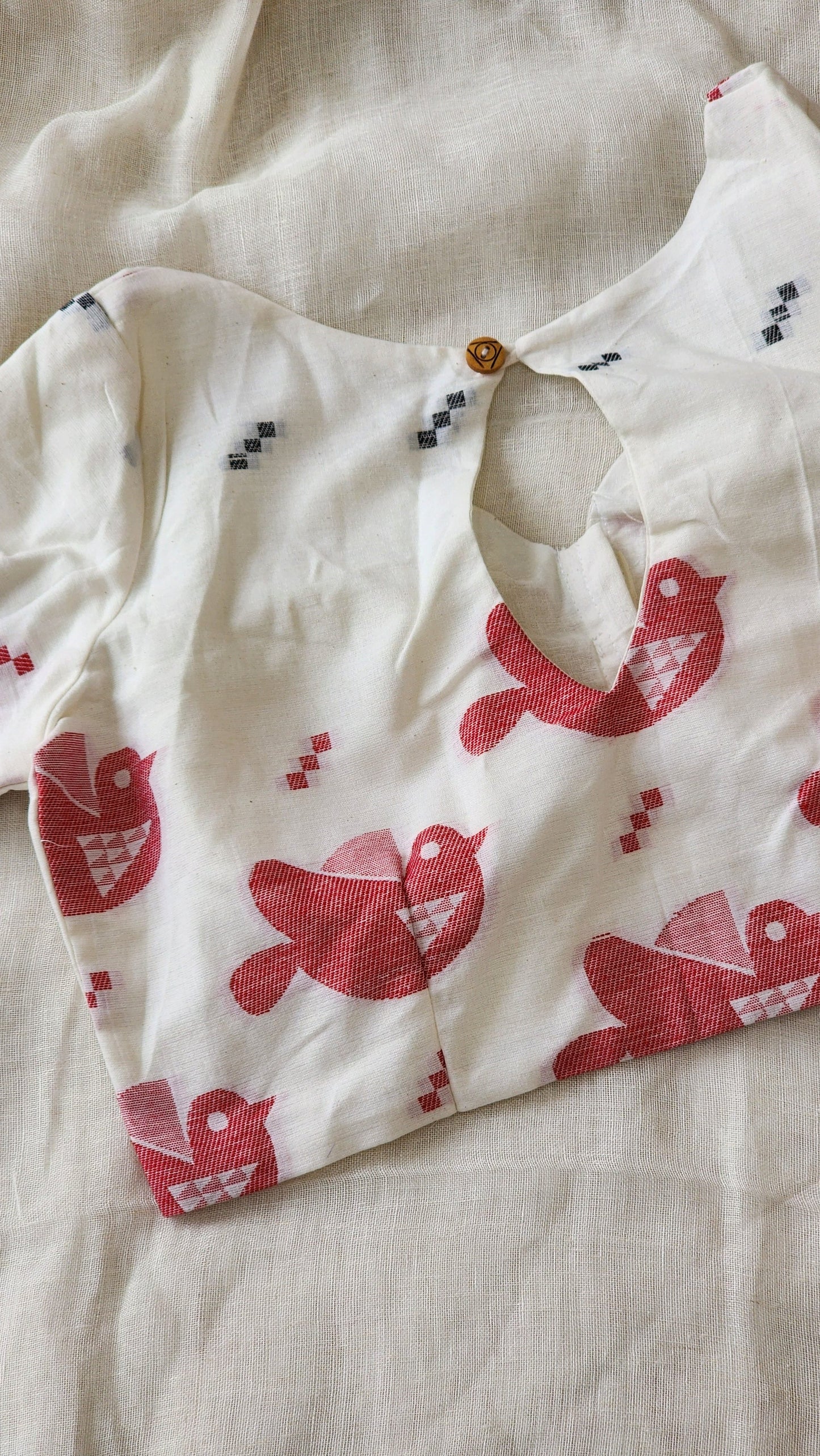 White cotton blouse