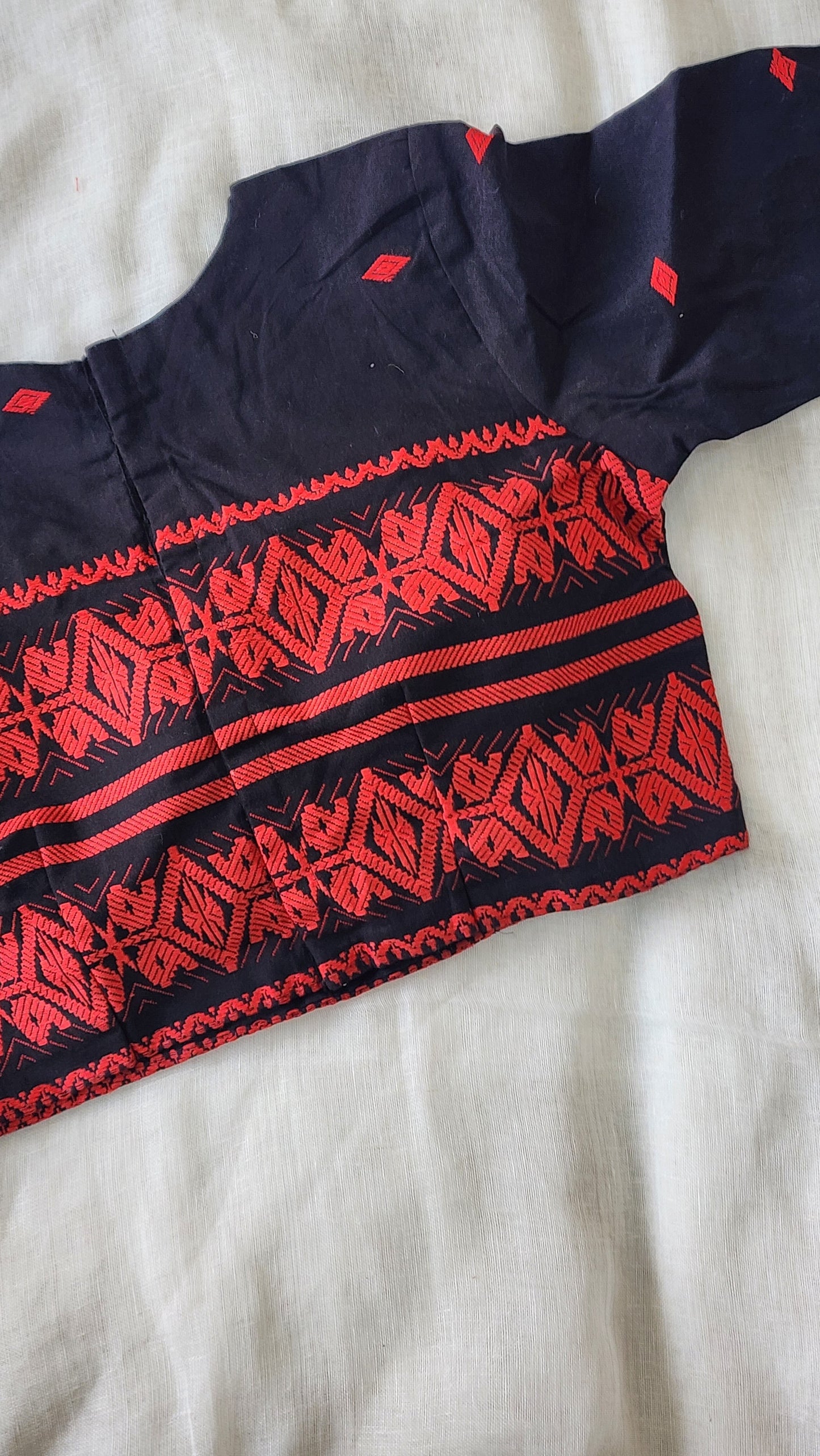 Black cotton blouse