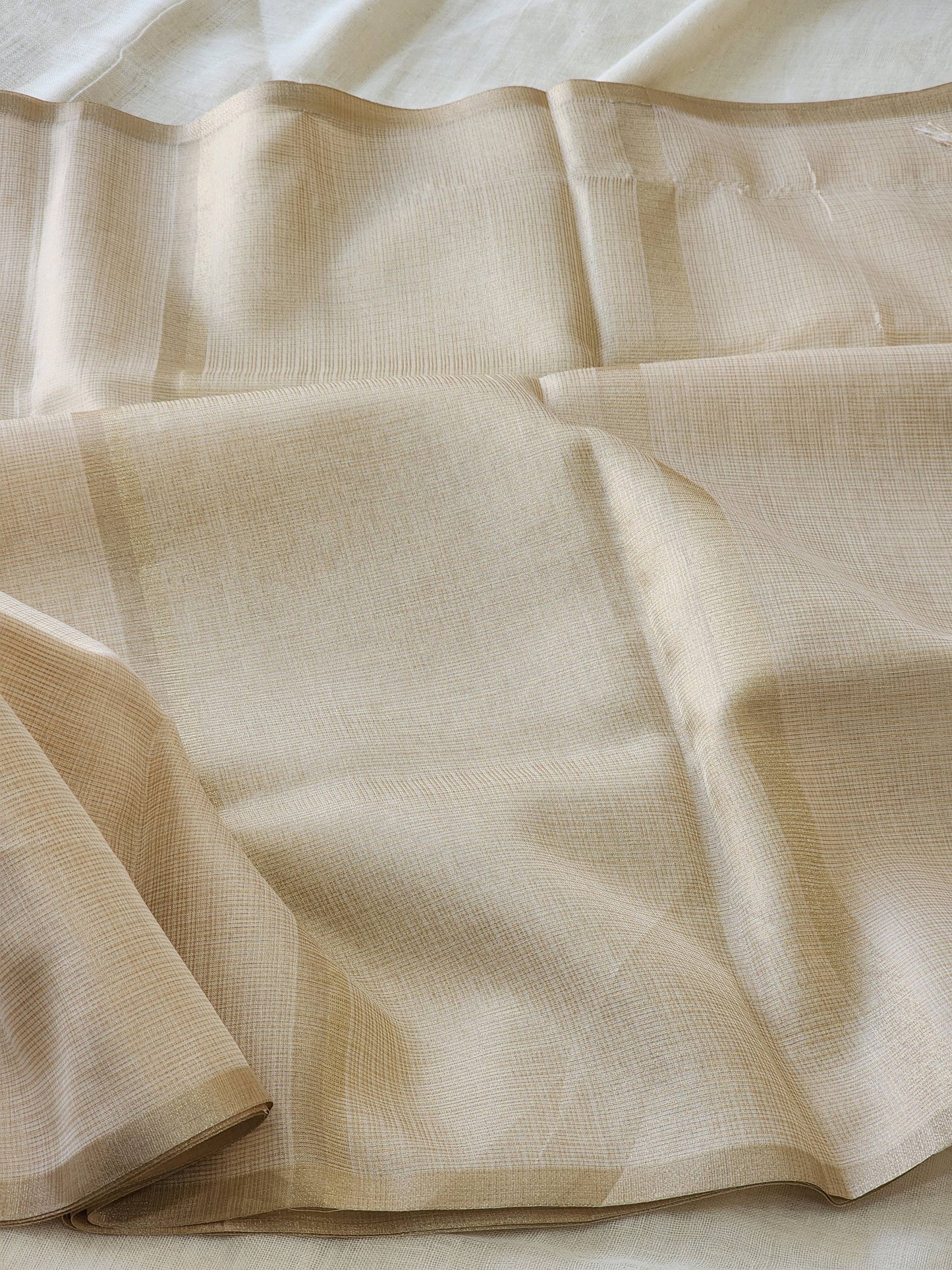 Light Gold kota cotton saree