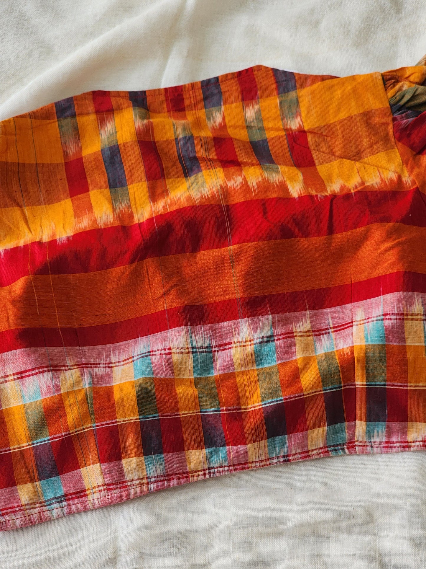 Multicolored cotton blouse