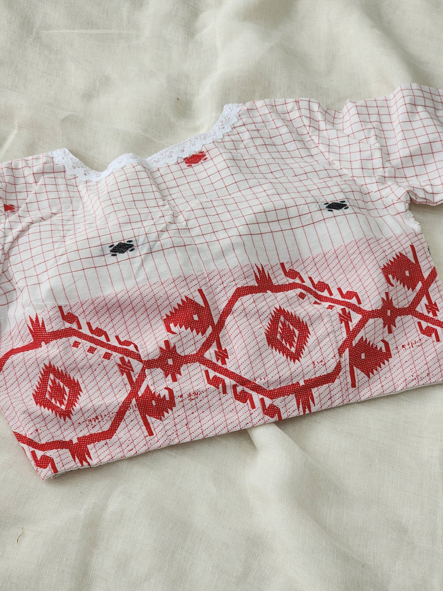 White cotton blouse