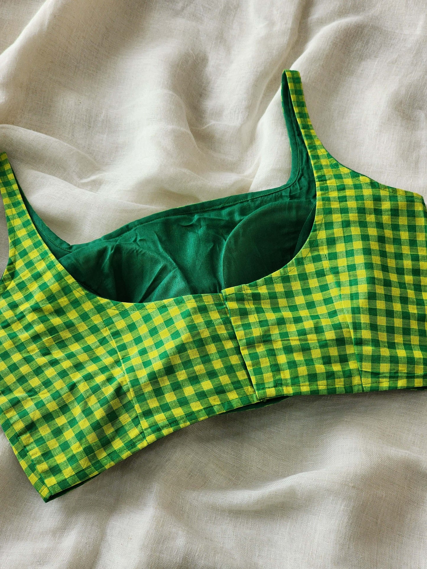 Green cotton blouse