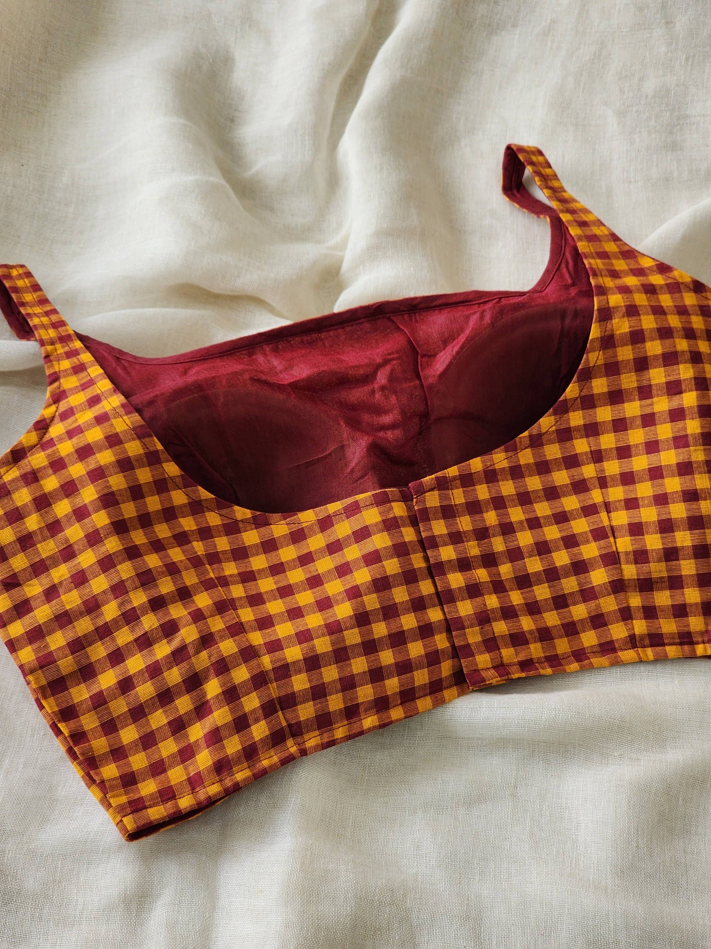 Maroon cotton blouse