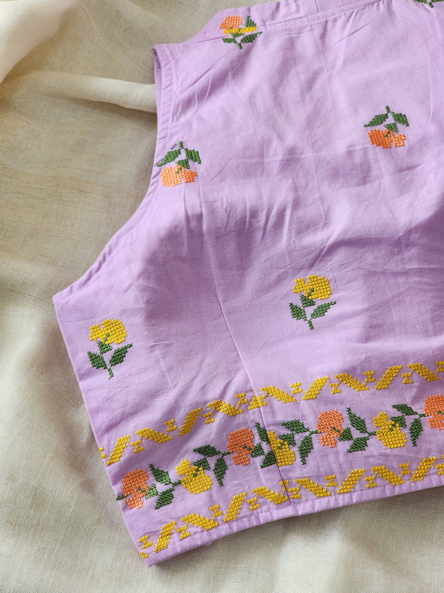Purple Cotton Blouse