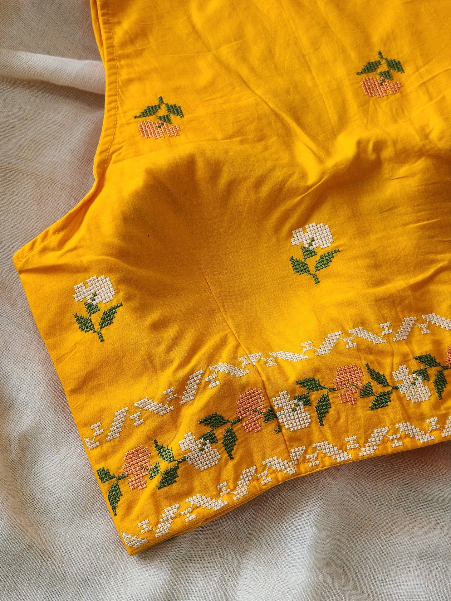 Yellow Cotton Blouse