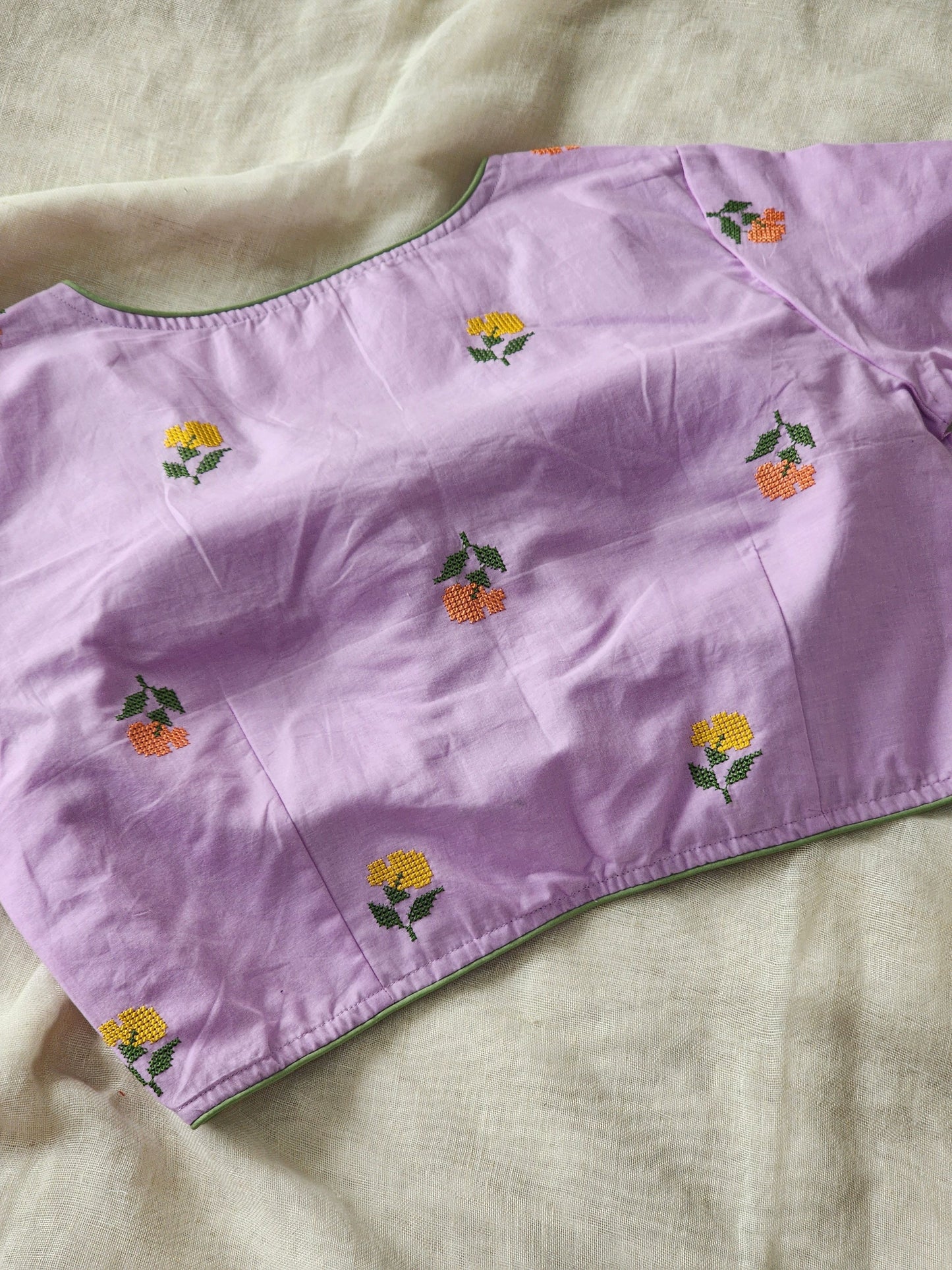 Purple Cotton Blouse