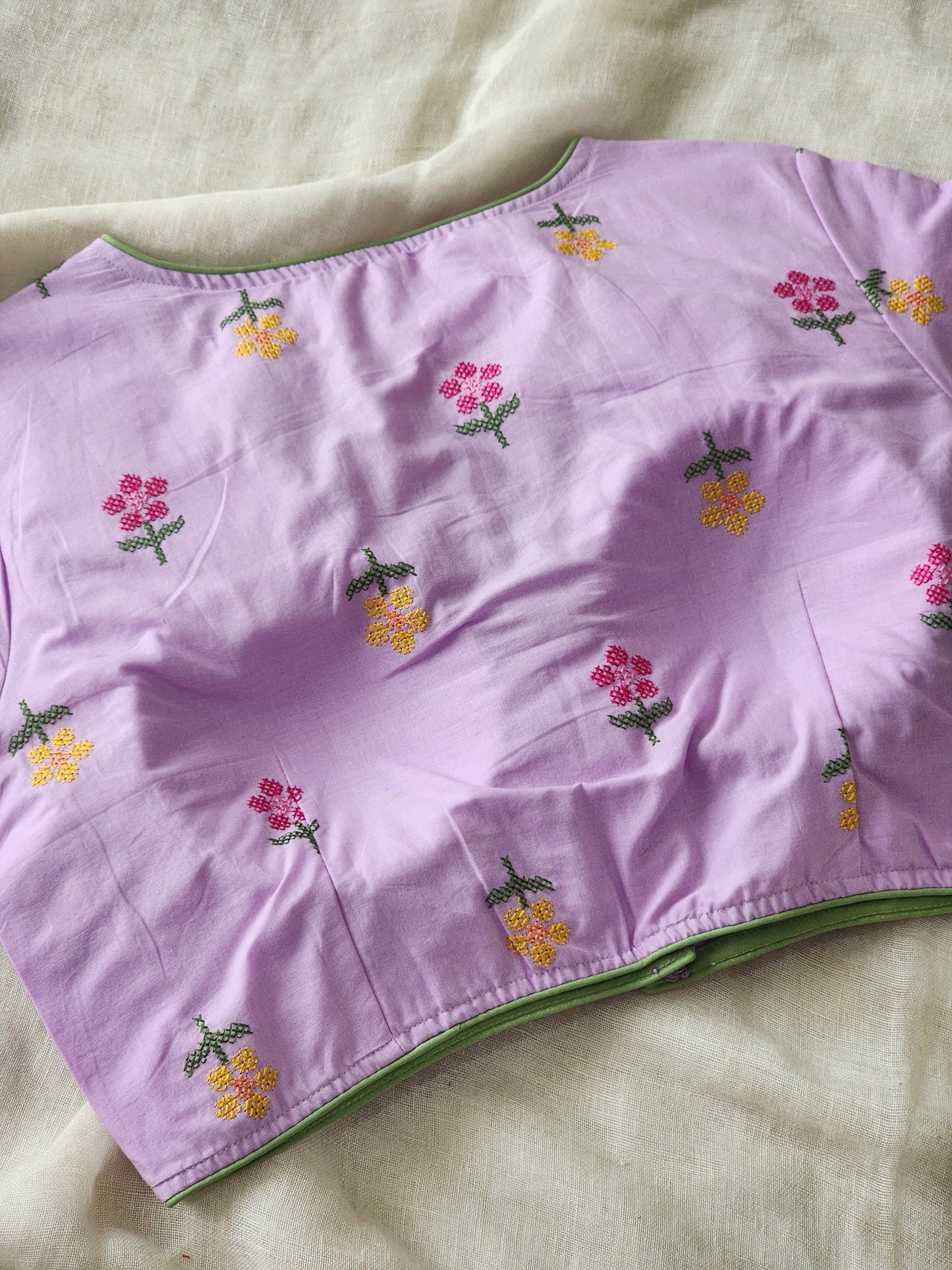 Purple Cotton Blouse