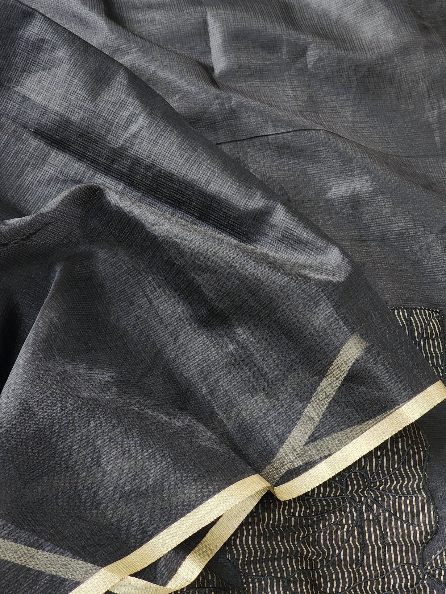 Black Kota Silk Saree