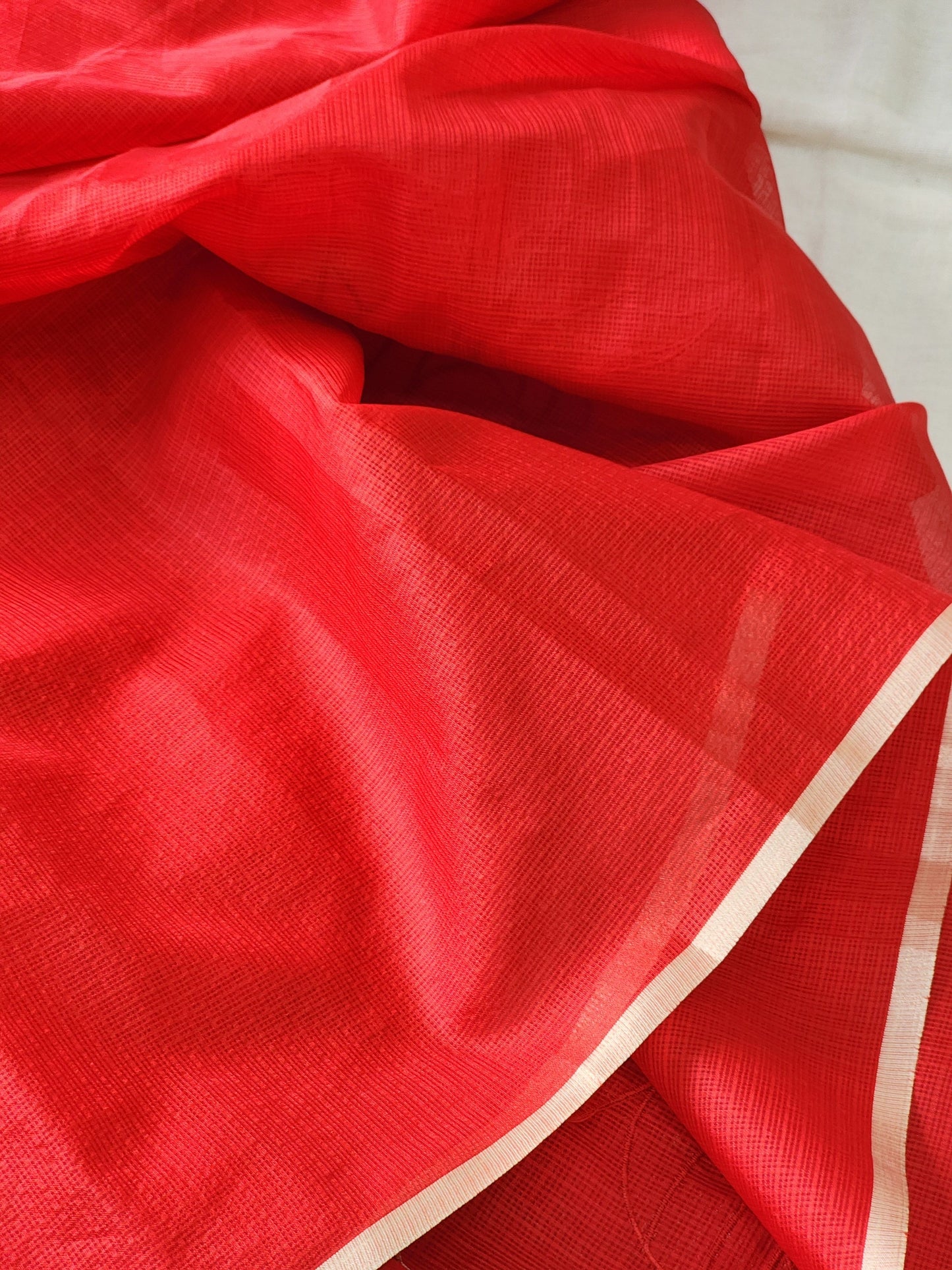 Red Kota Silk Saree