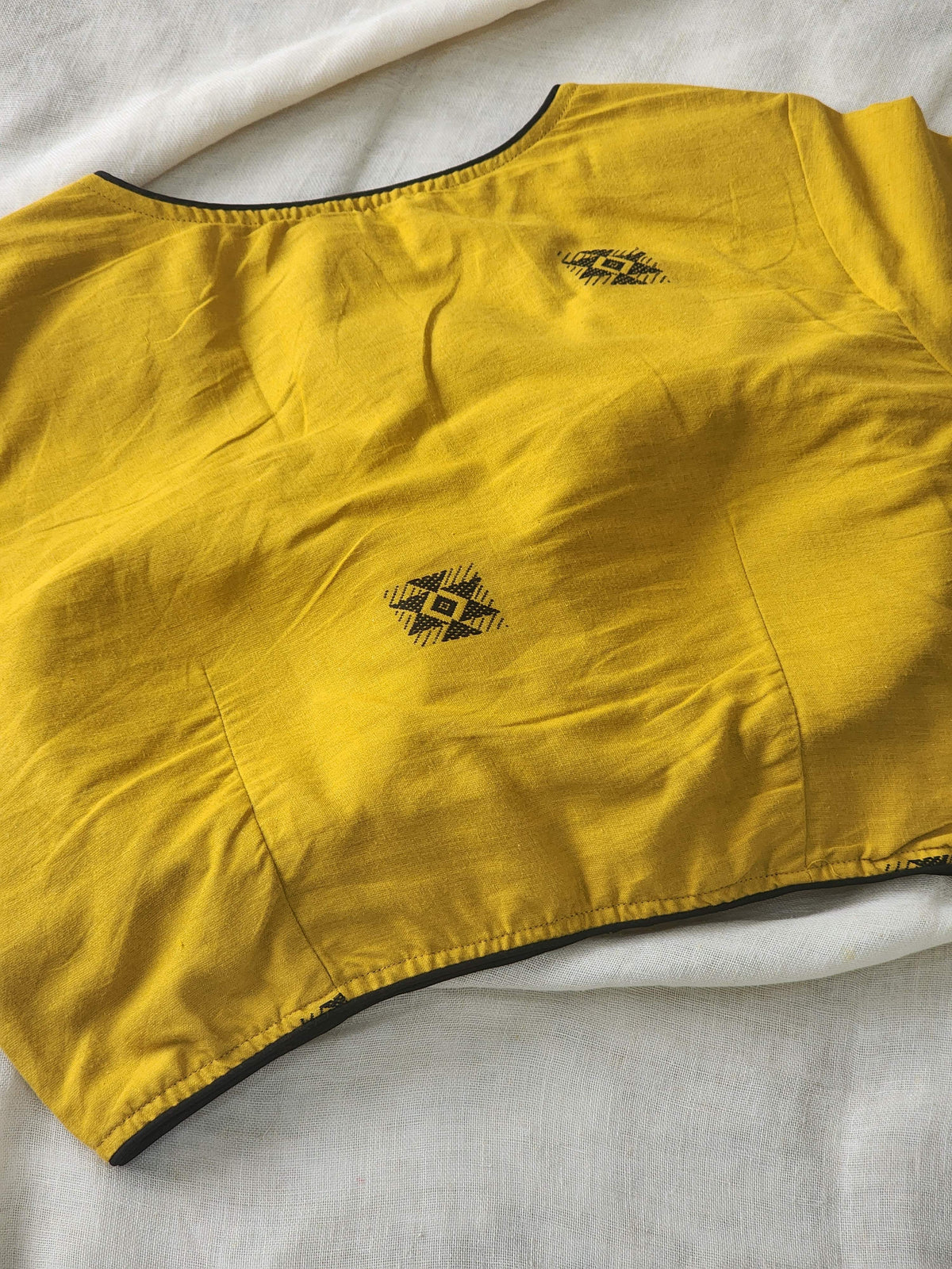 Mustard cotton blouse