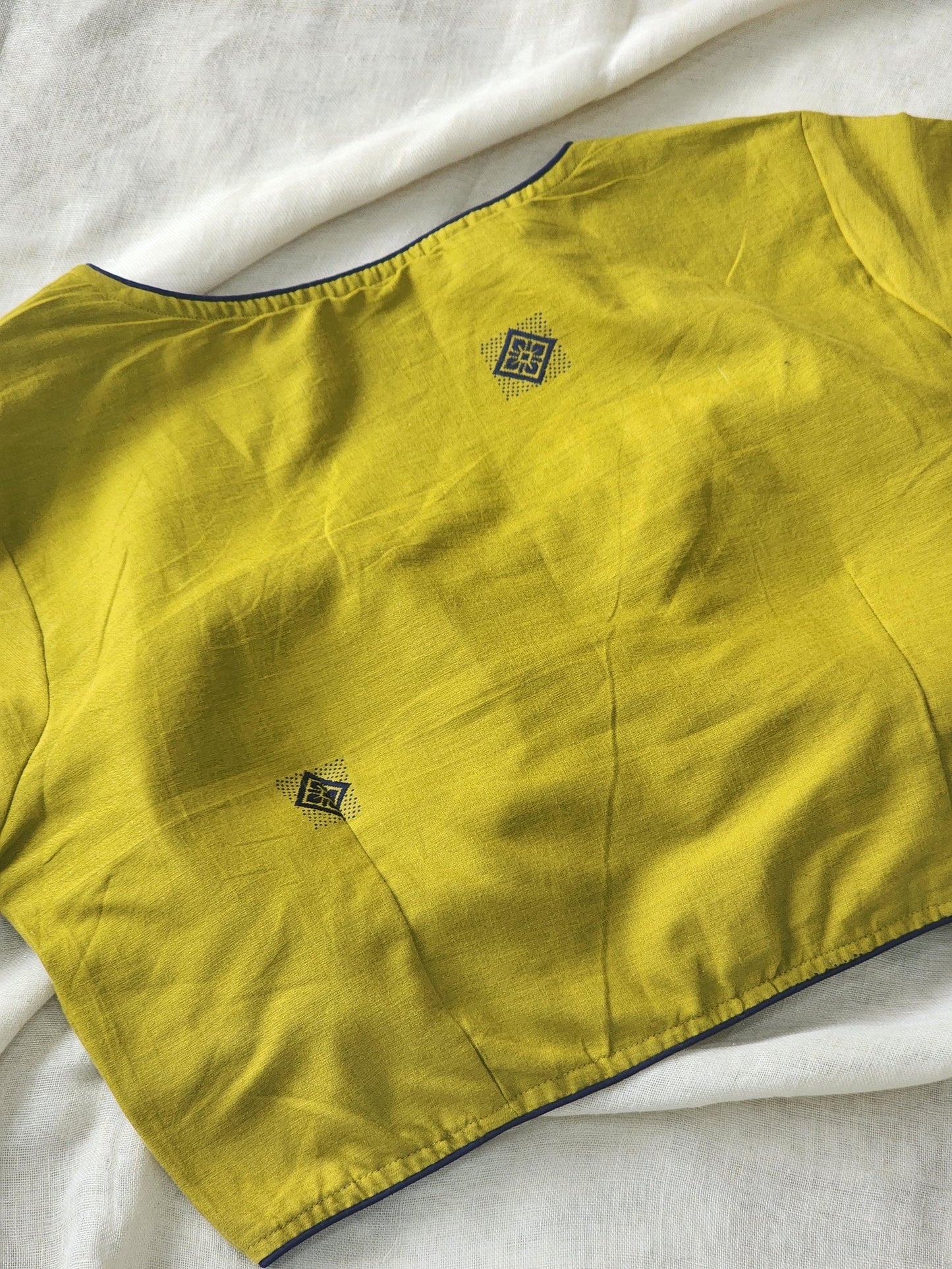 Mehandi Green cotton blouse