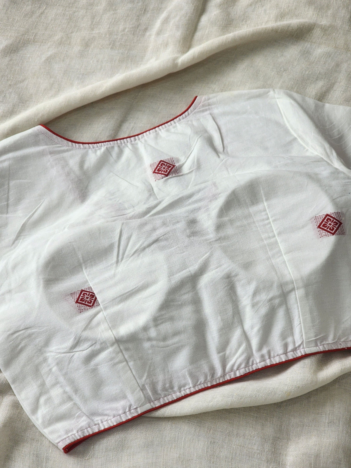 White cotton blouse