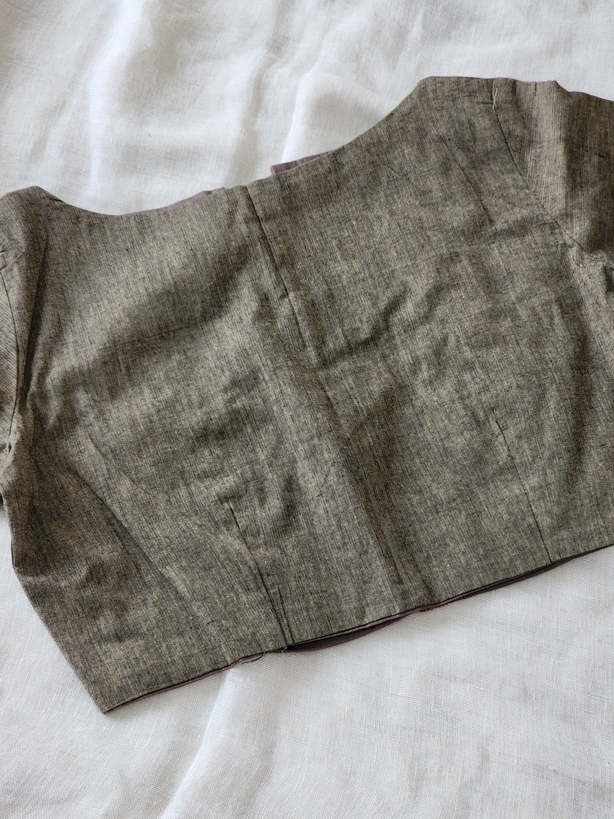 Brown Manglagiri Cotton Blouse