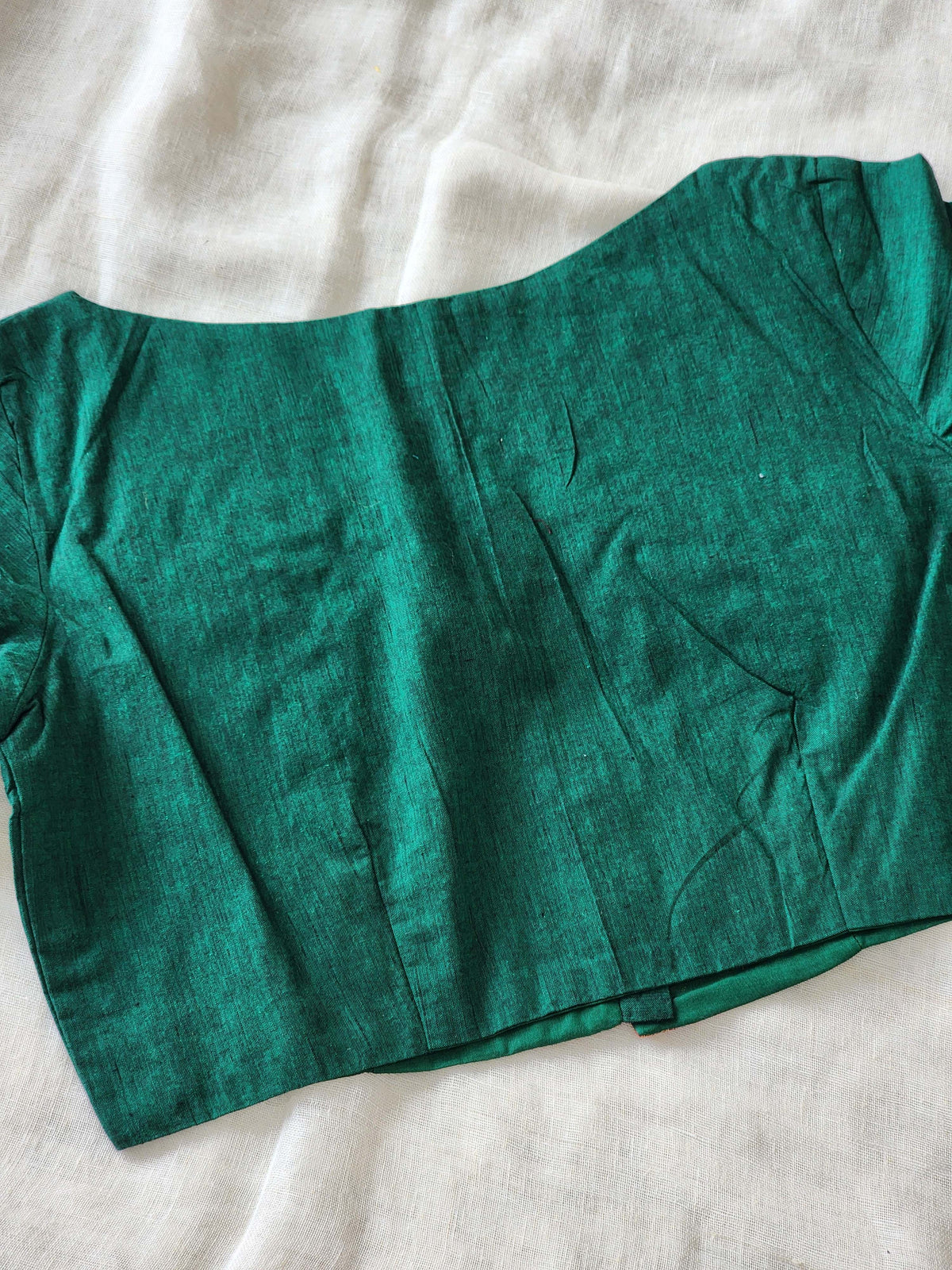 Green Manglagiri Cotton Blouse