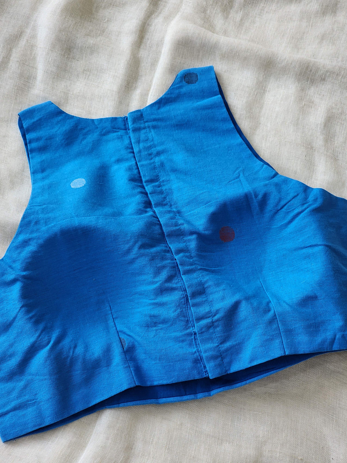 Blue Cotton Blouse