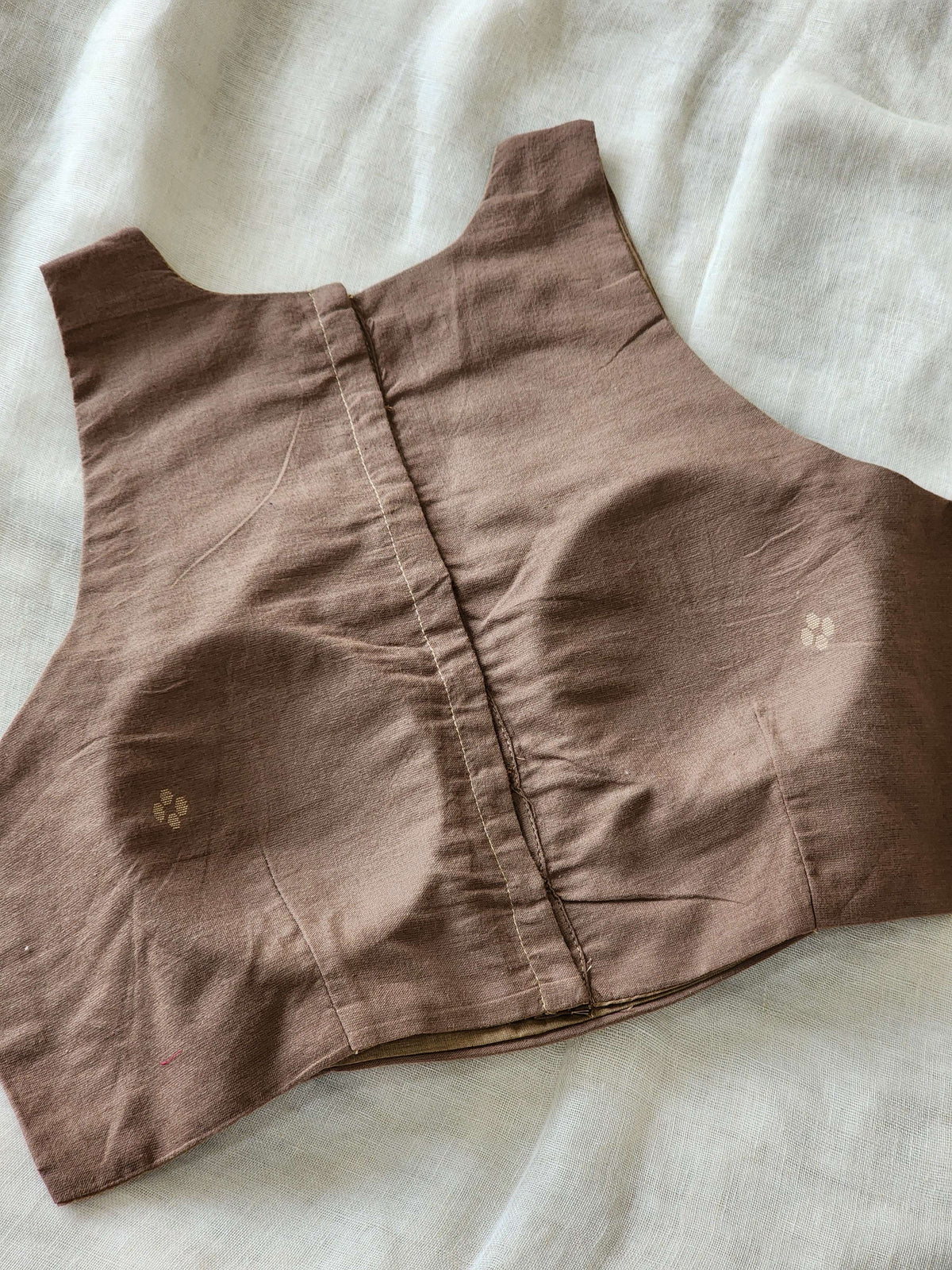 Brown Cotton Blouse