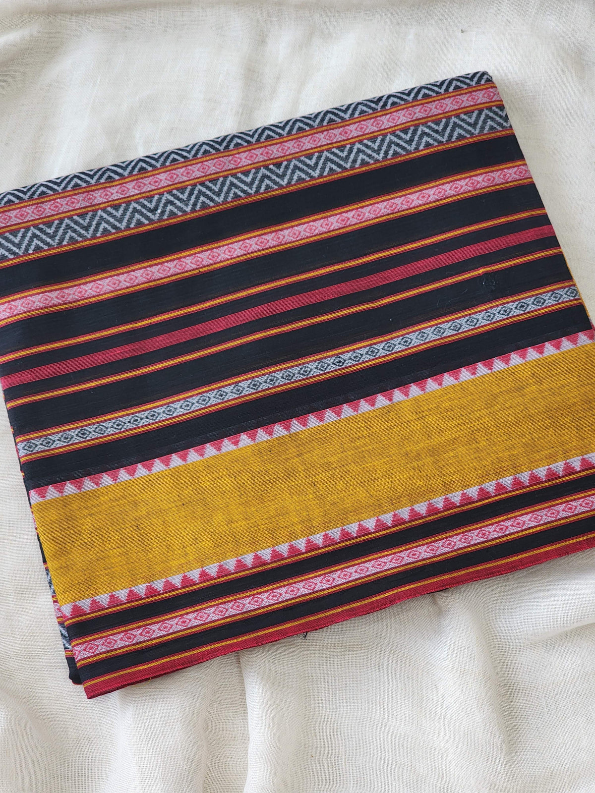 Black Dhonekhali Cotton Saree