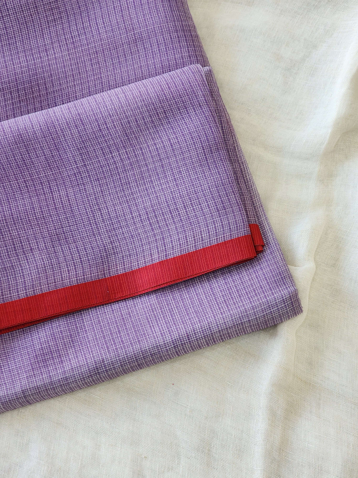 Lavender Kota Silk Saree