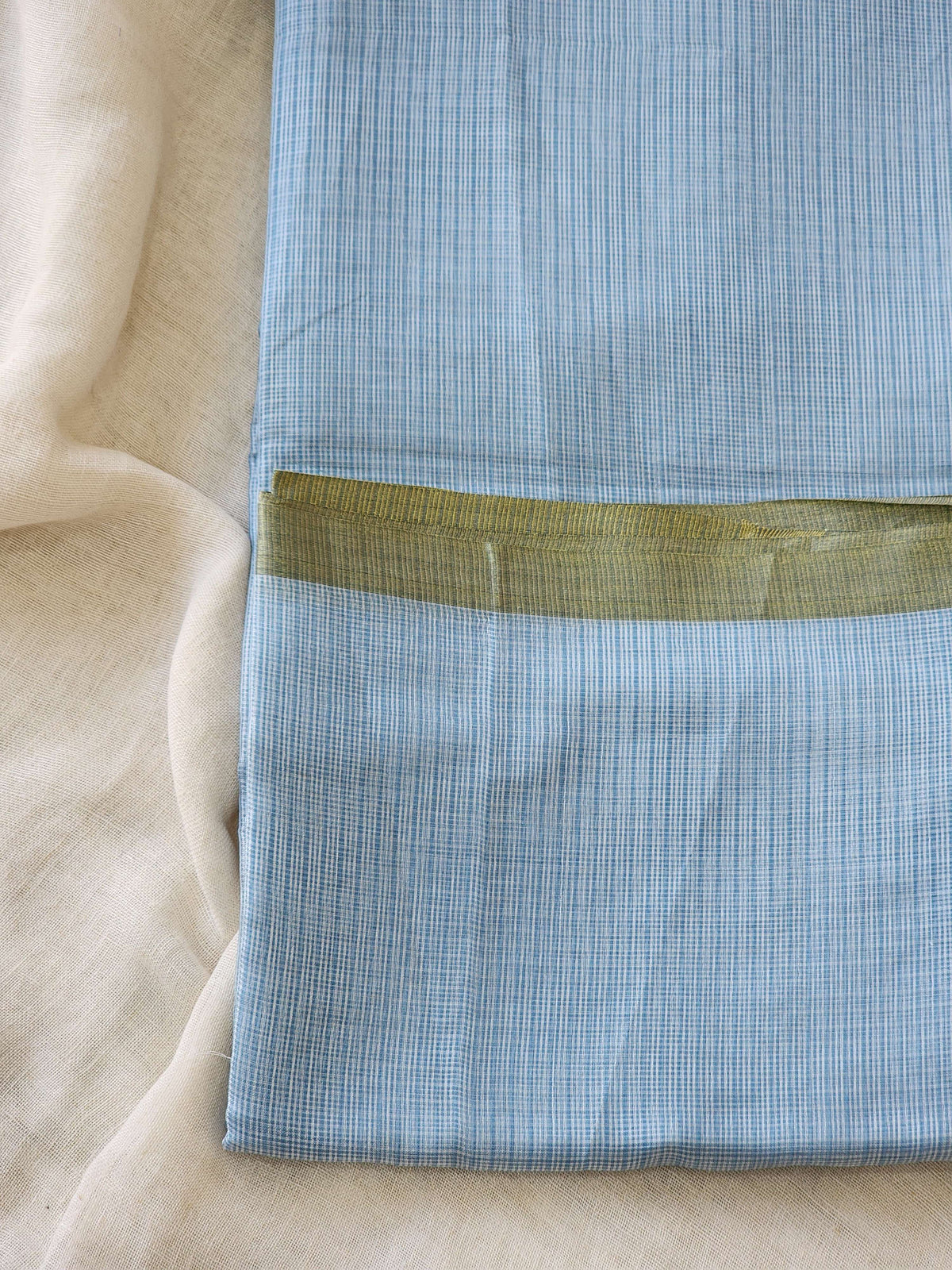 Light Blue Kota Silk Saree