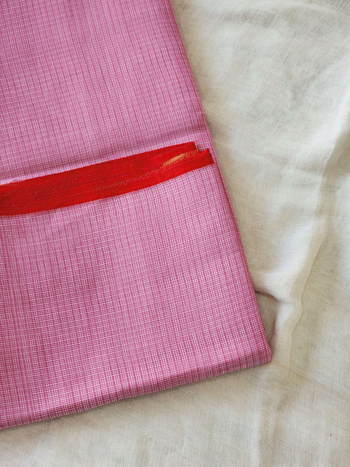 Pink Kota Cotton Saree