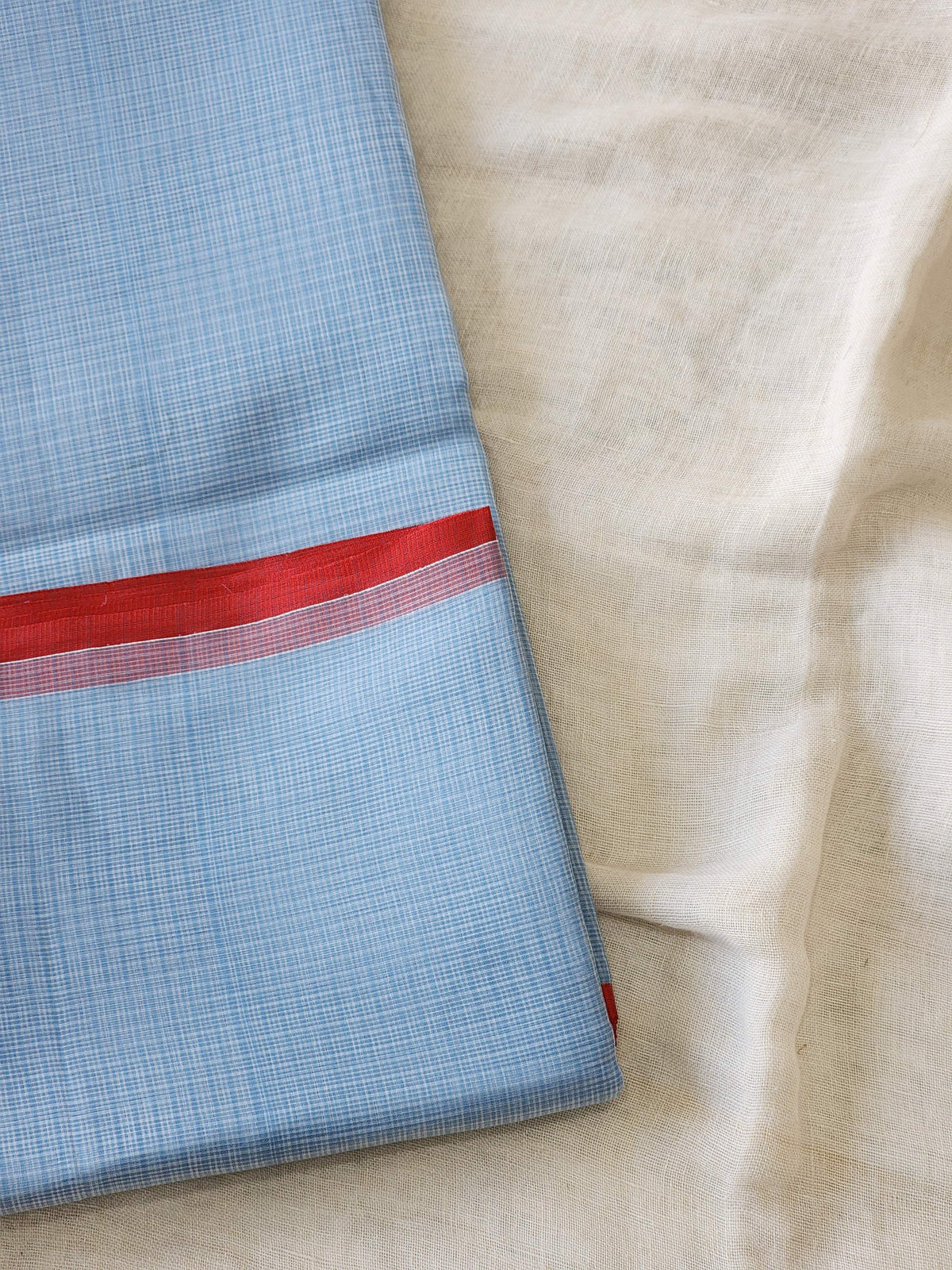 Light Blue Kota Cotton Saree
