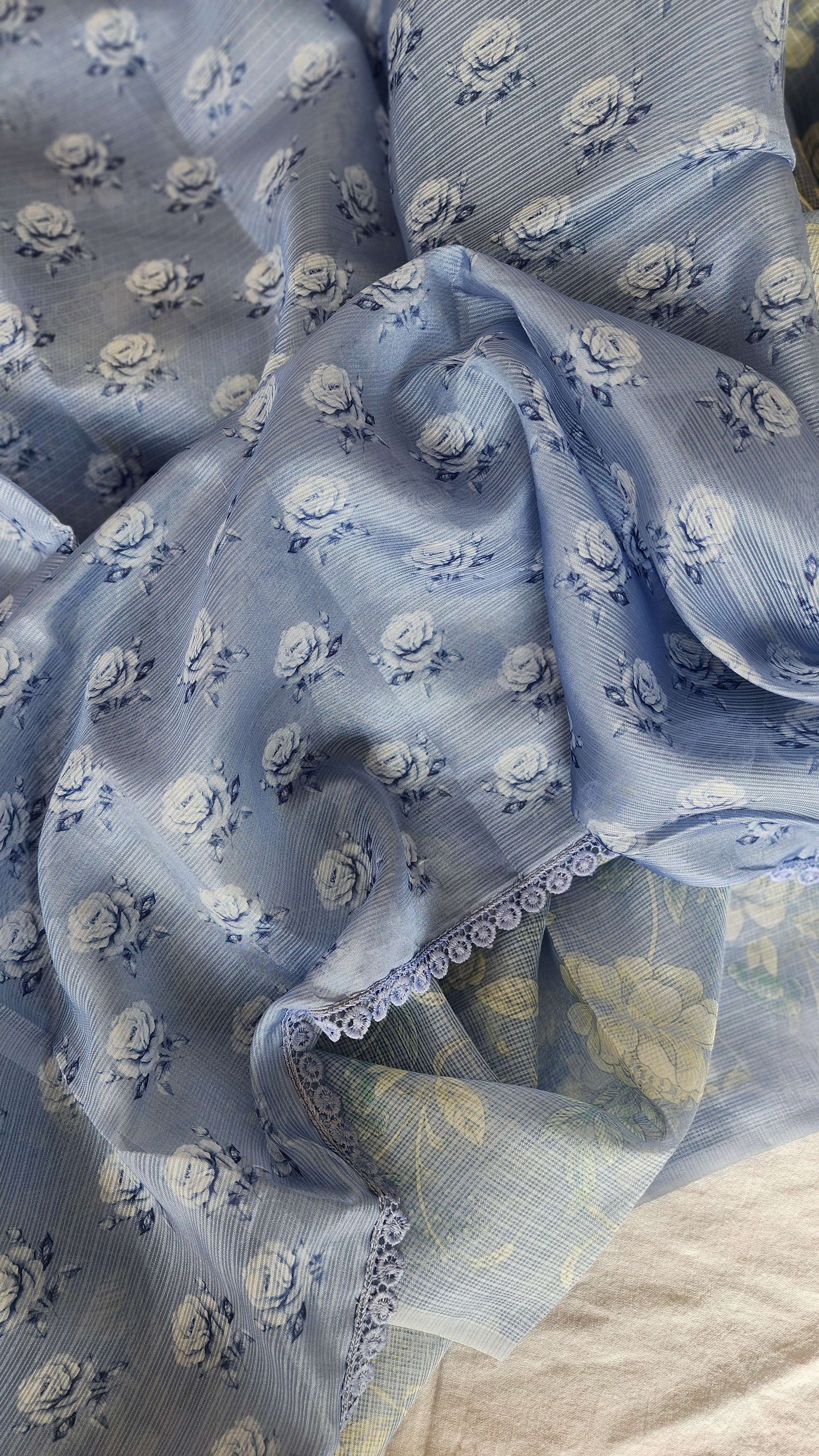 Blue Kota Silk Saree