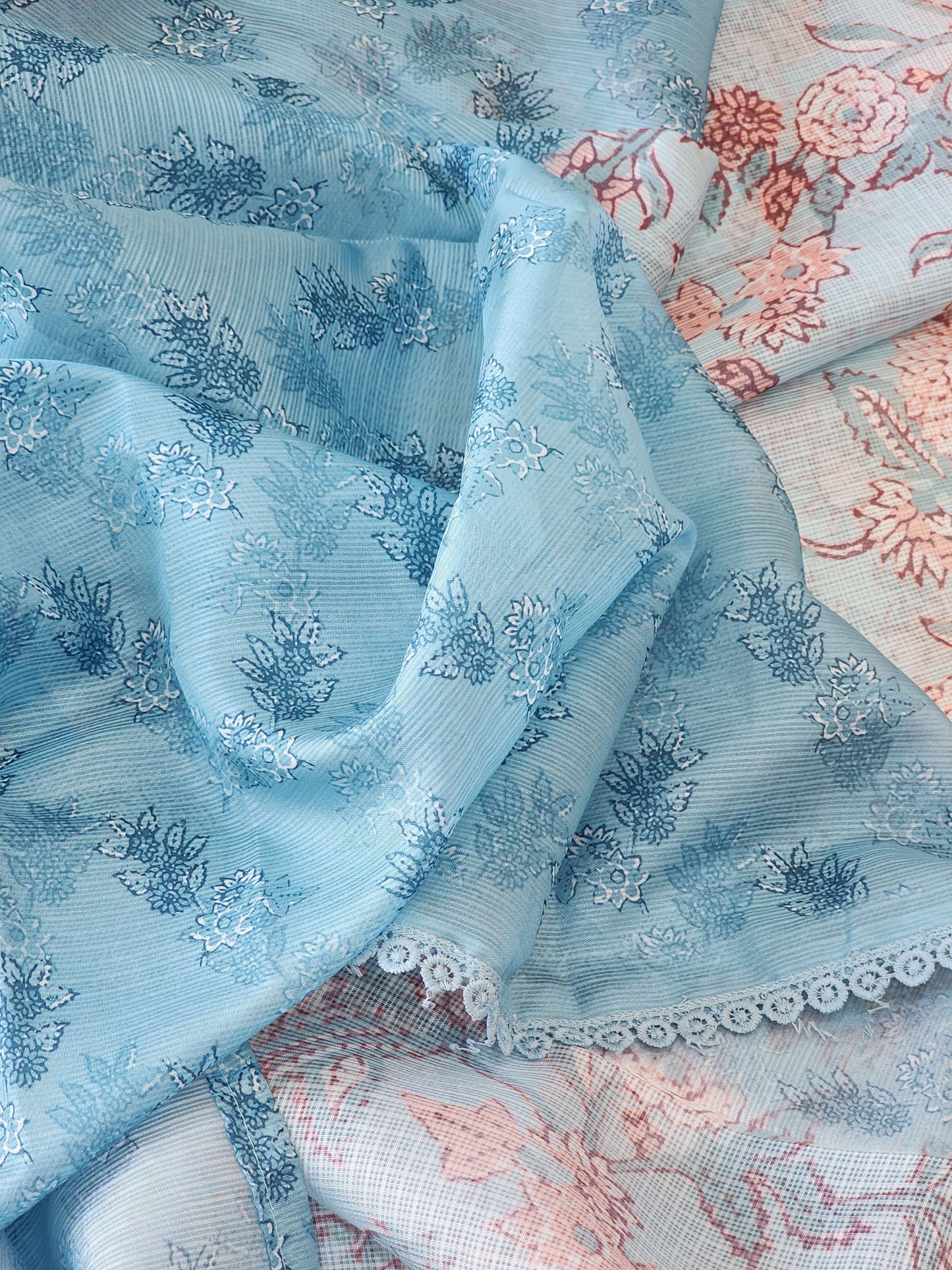 Blue Kota Silk Saree