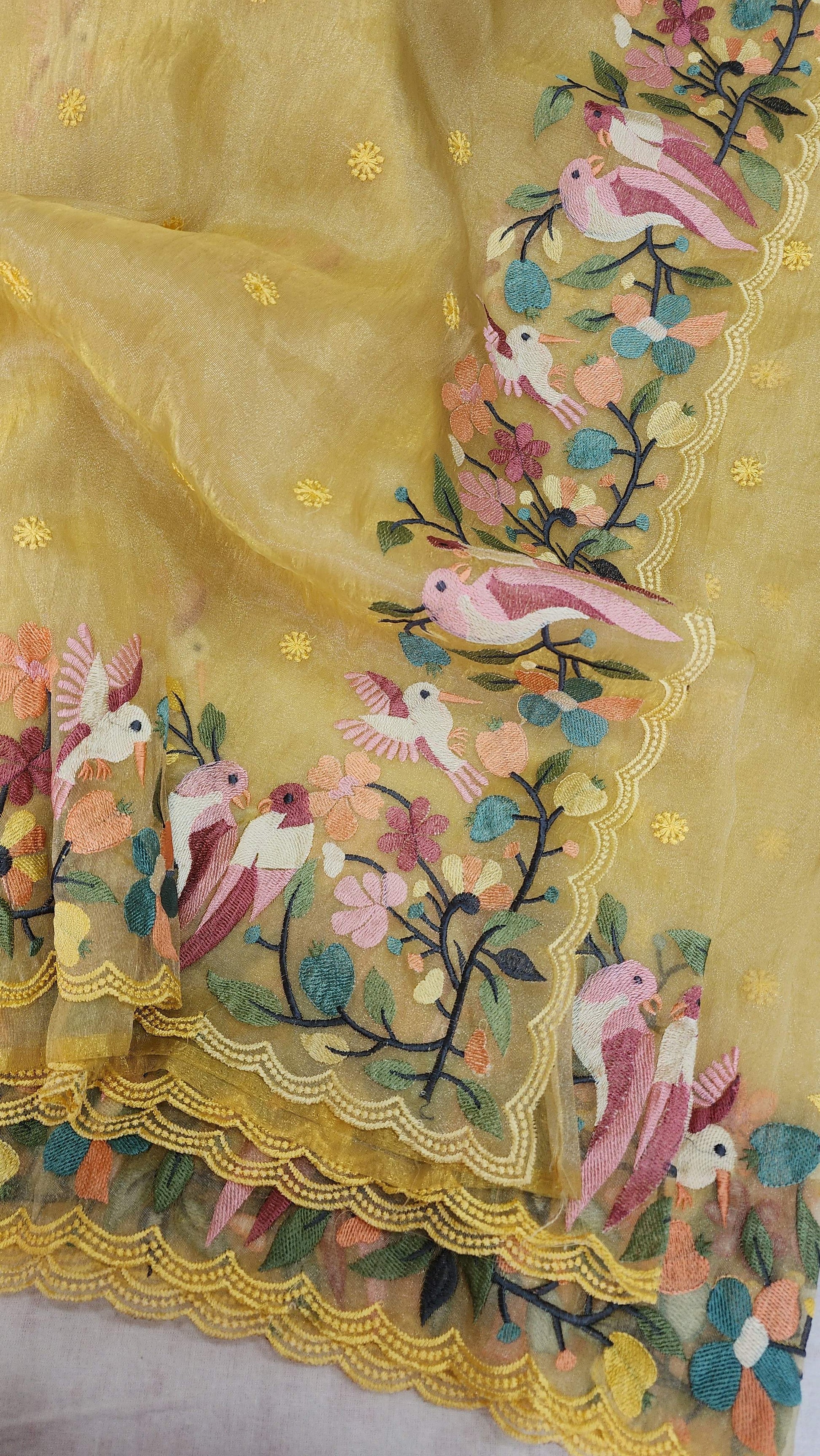 tissue saree
