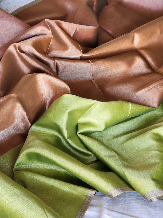 Multicolored tissue saree