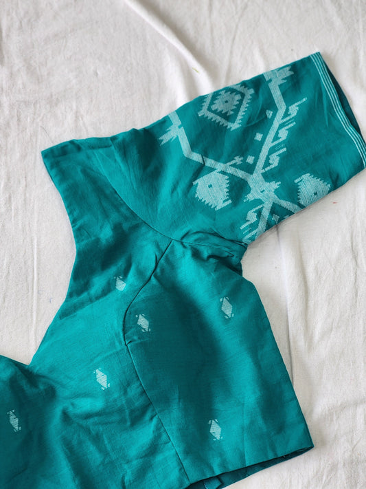 Sea green cotton blouse