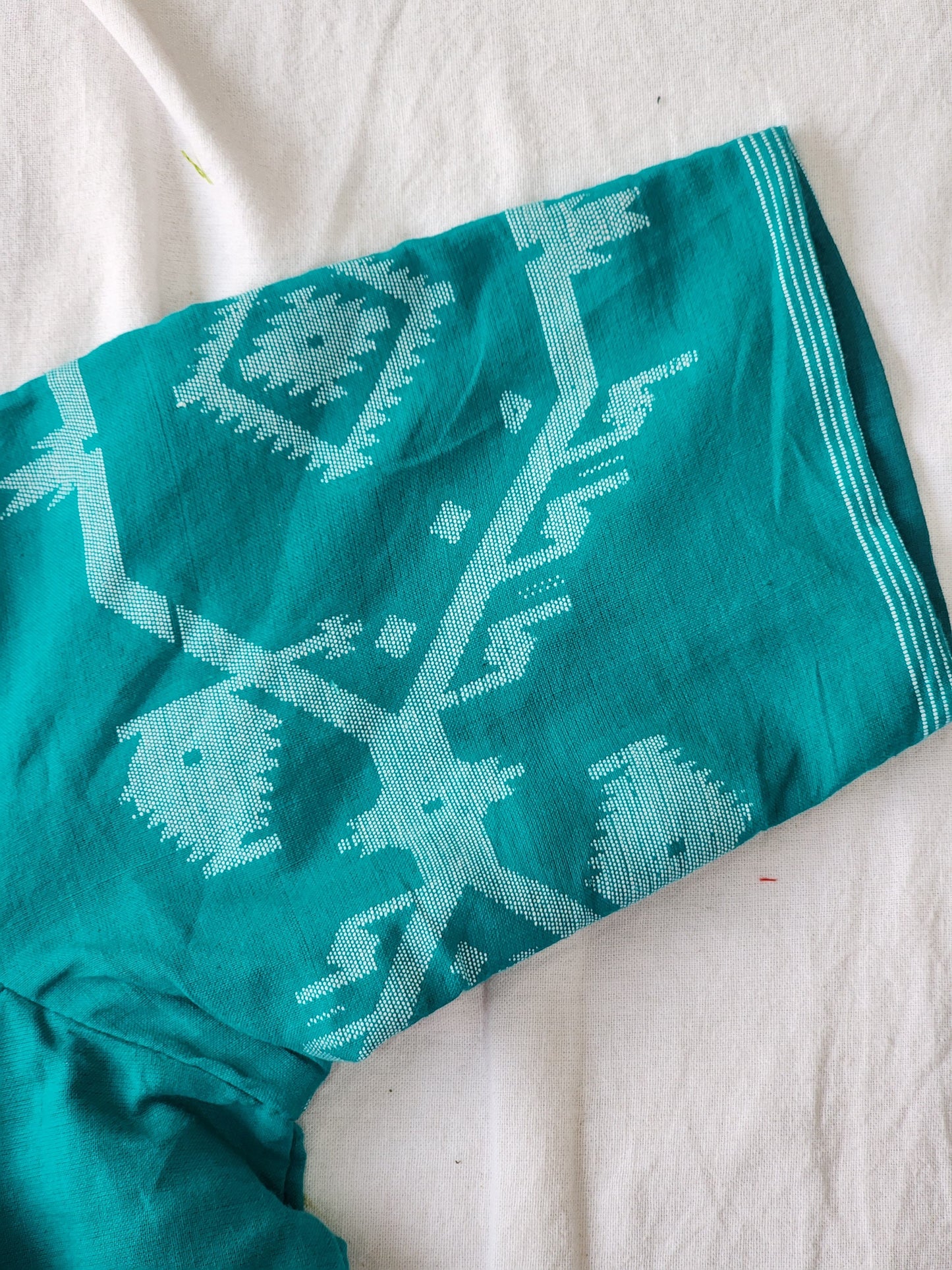 Sea green cotton blouse