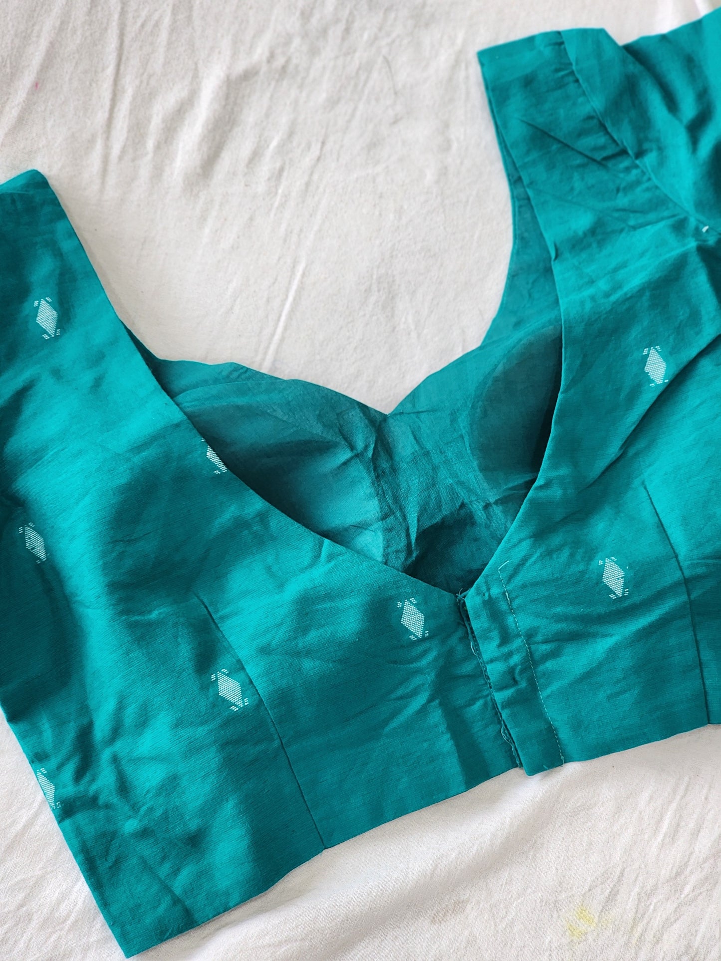 Sea green cotton blouse