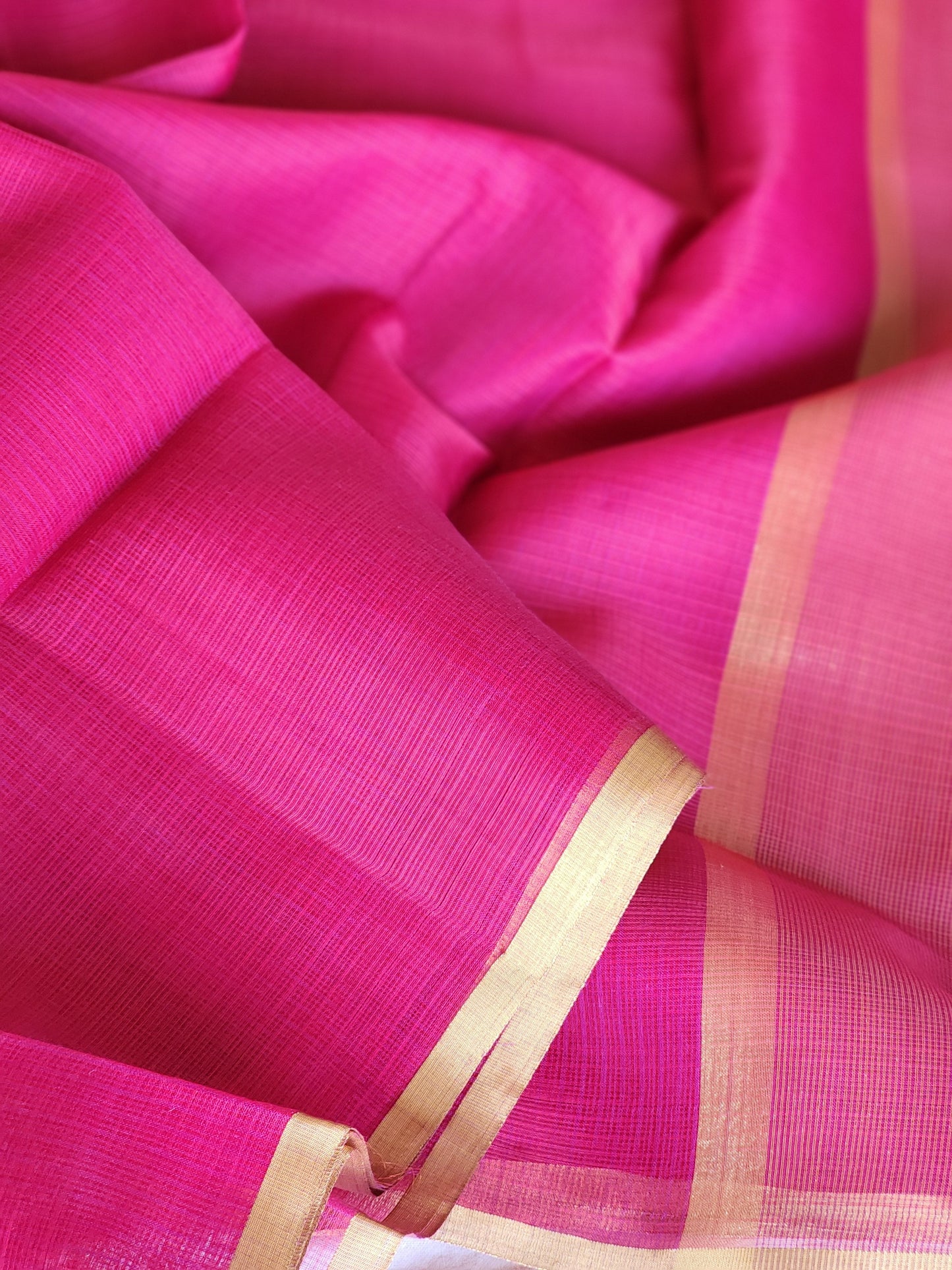 Purple Pink kota cotton saree