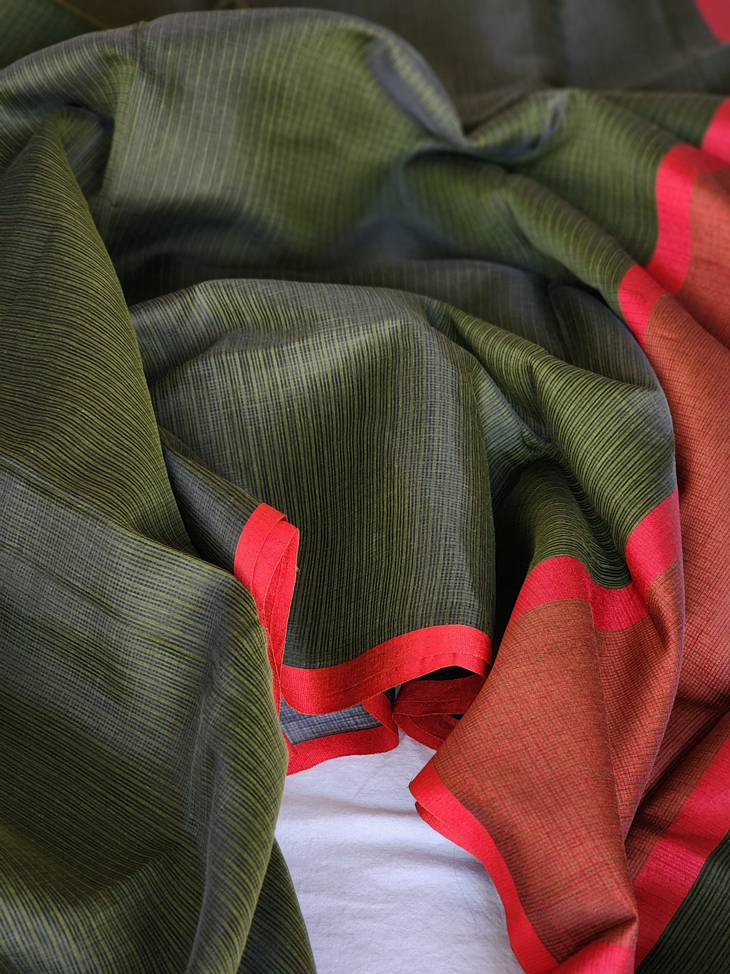 Mehendi Green kota cotton saree