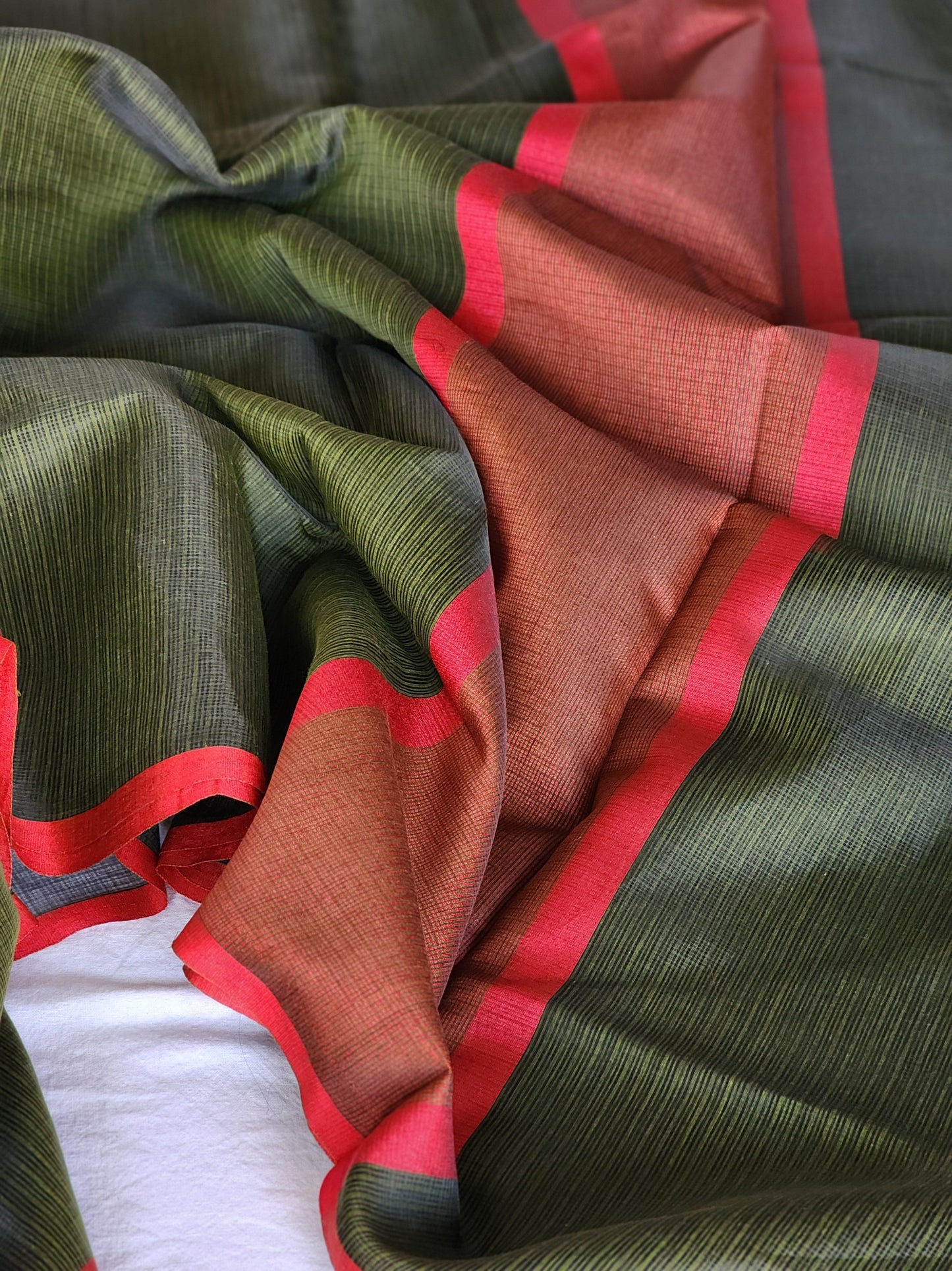 Mehendi Green kota cotton saree