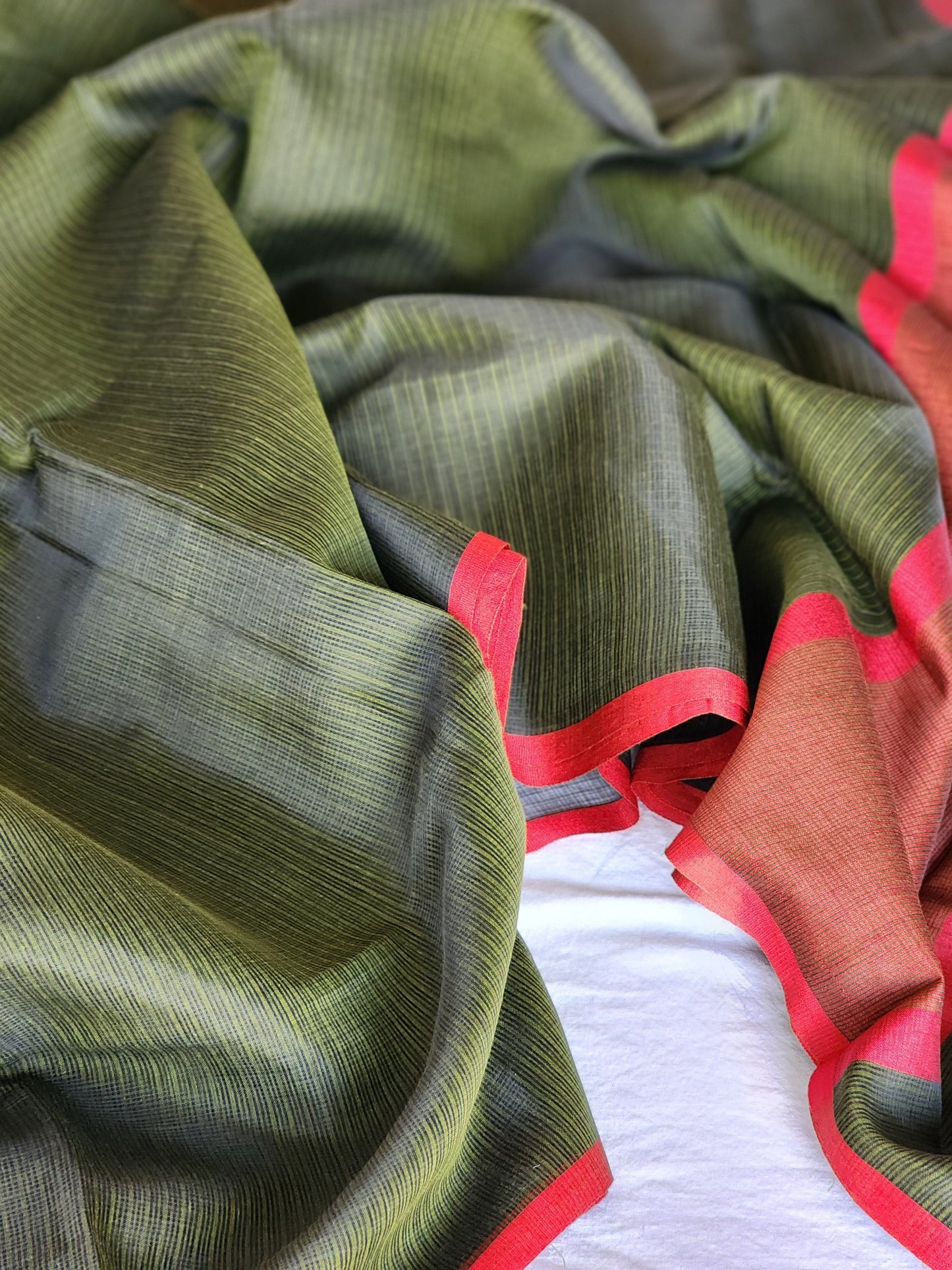 Mehendi Green kota cotton saree