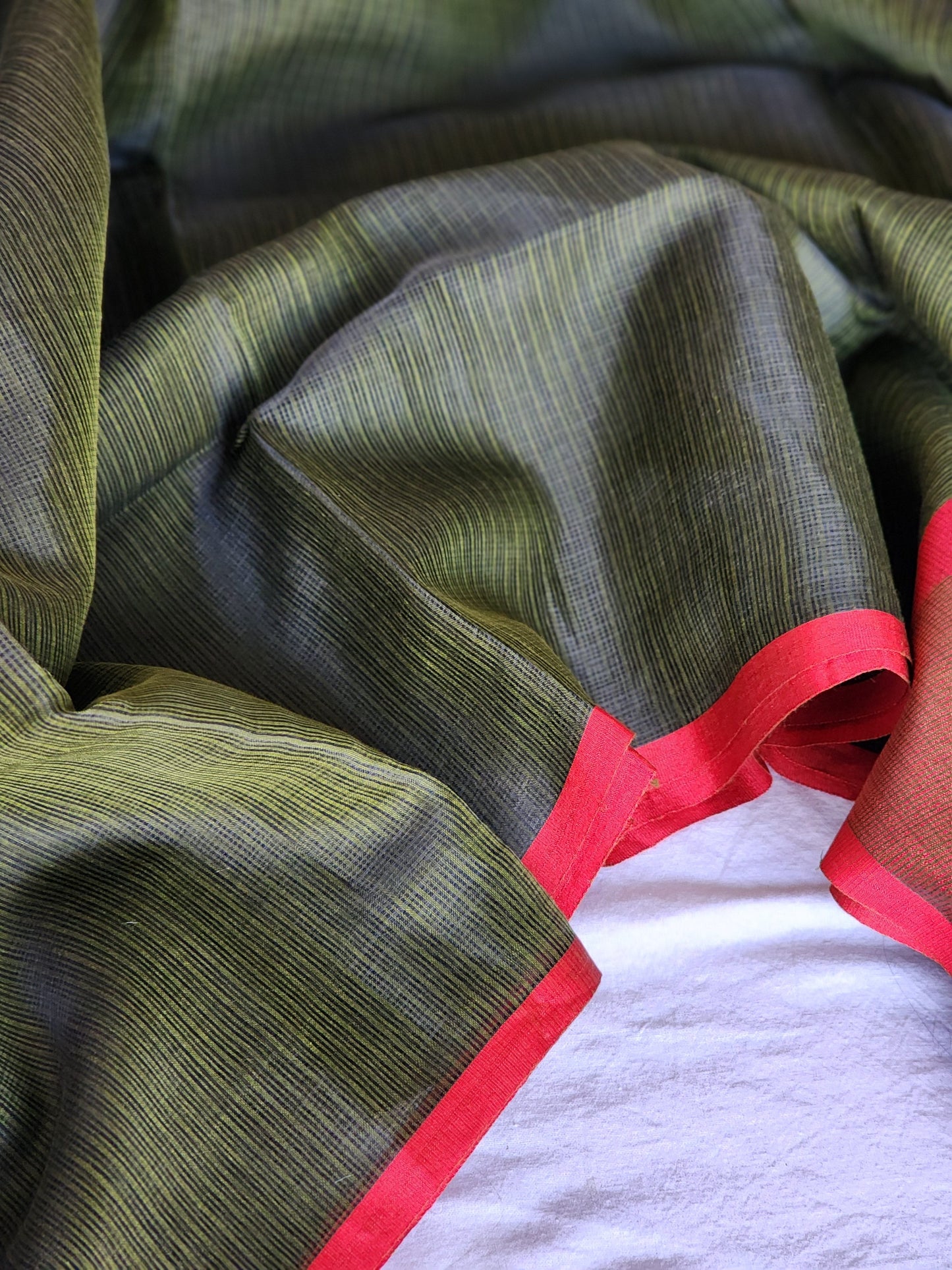 Mehendi Green kota cotton saree