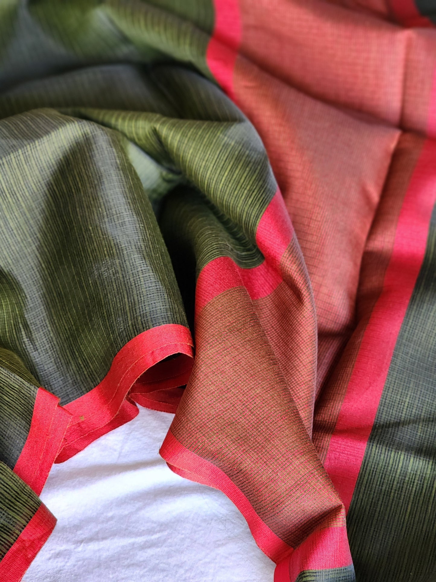 Mehendi Green kota cotton saree