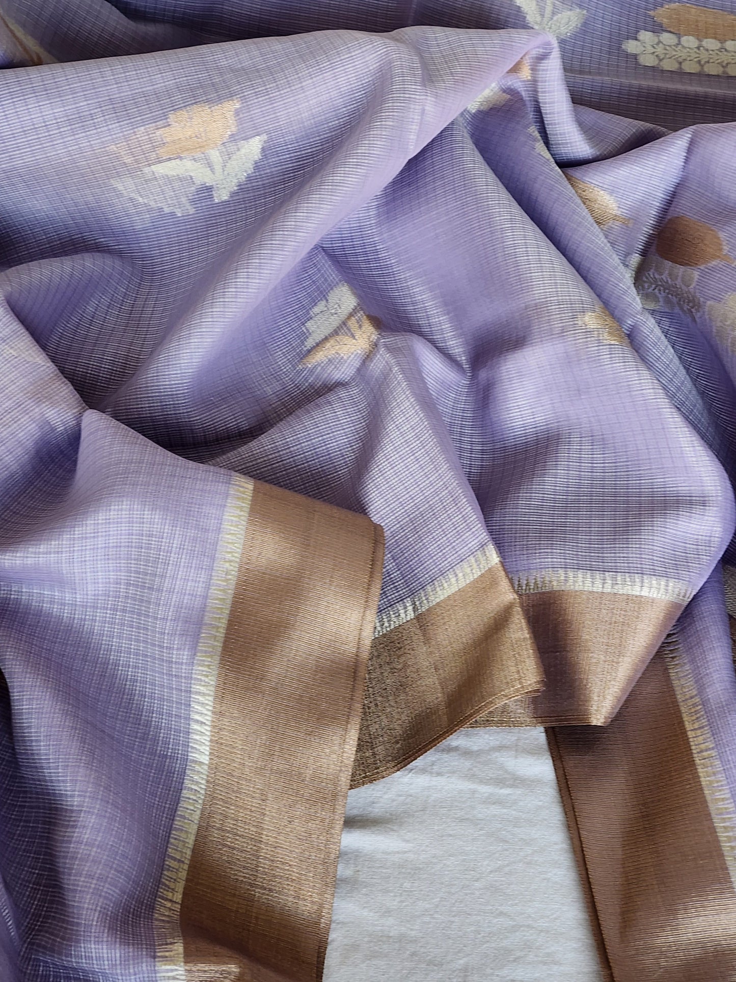 Mauve Kota Silk Saree