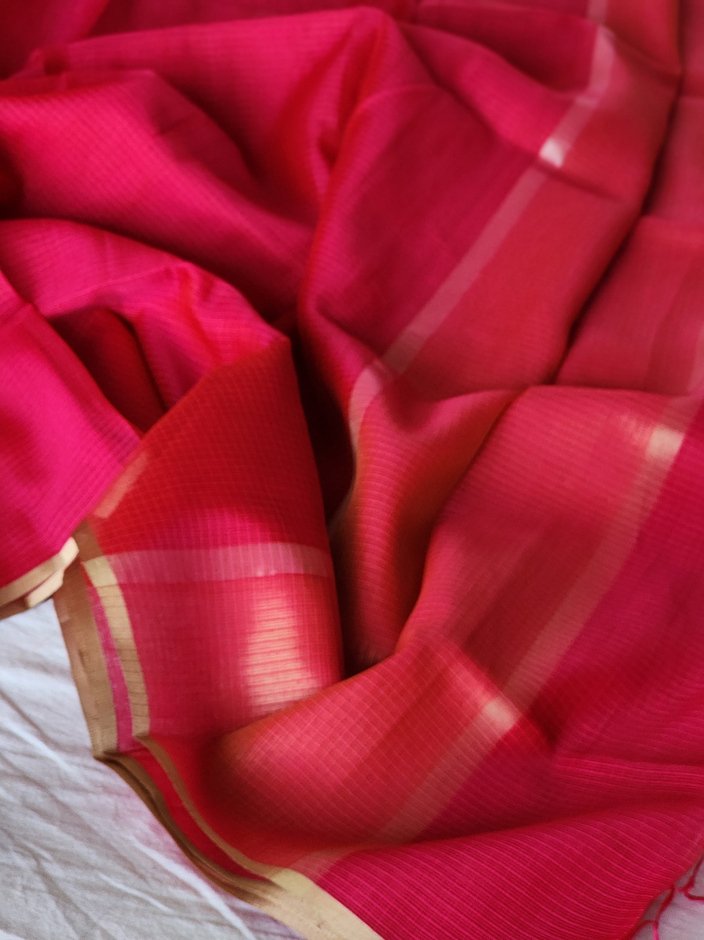 Rani Pink Kota Silk Saree