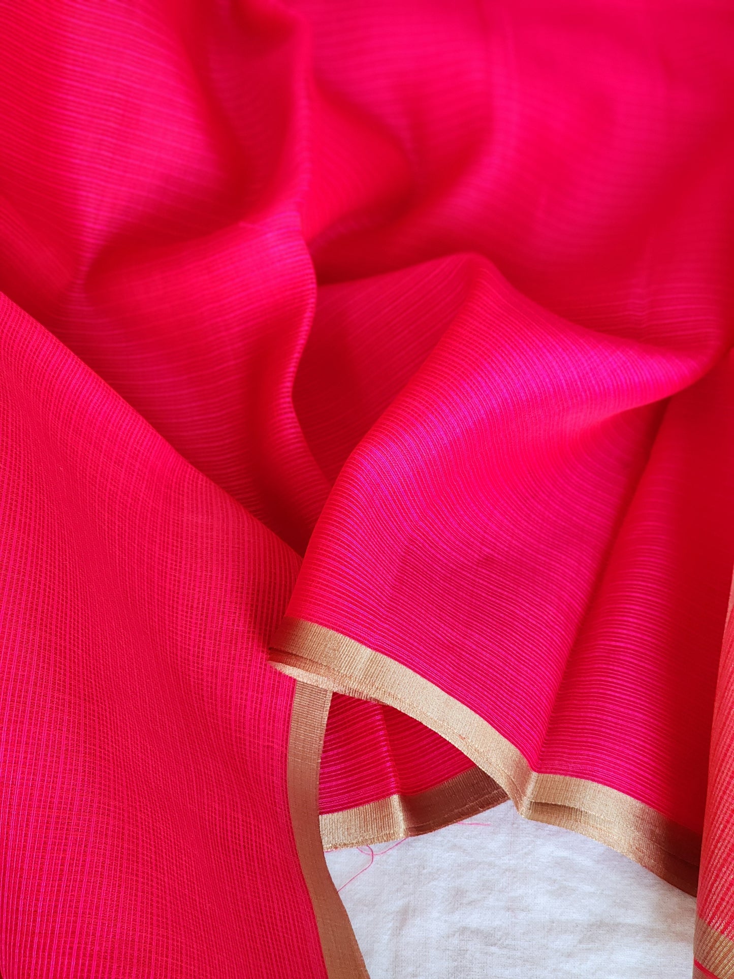 Pink Kota Silk Saree