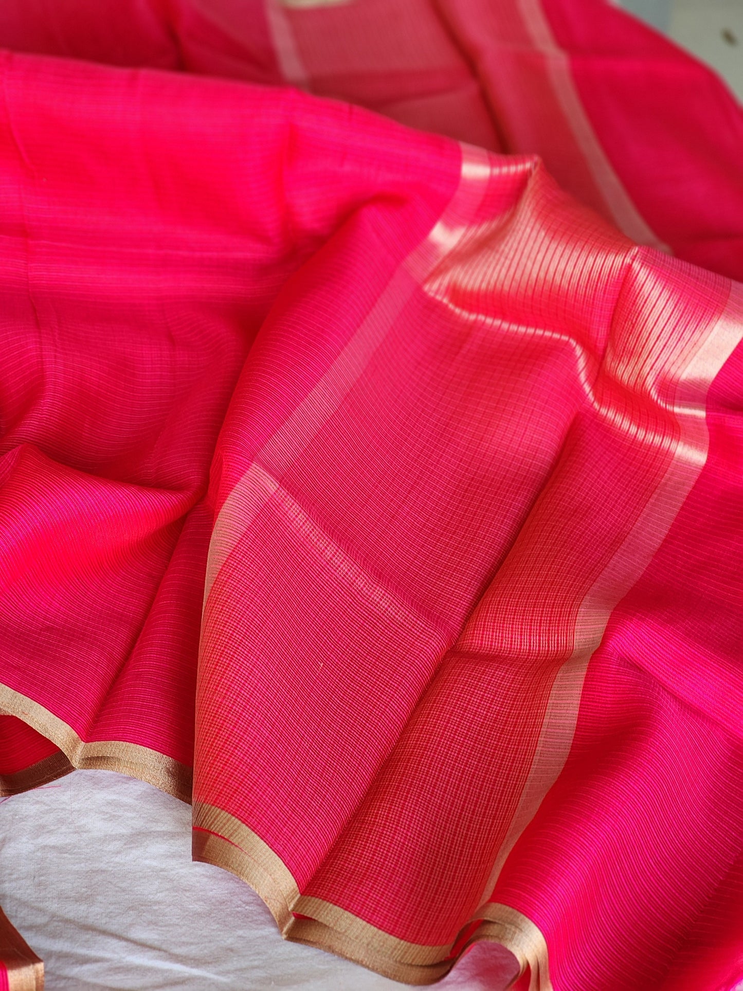 Pink Kota Silk Saree