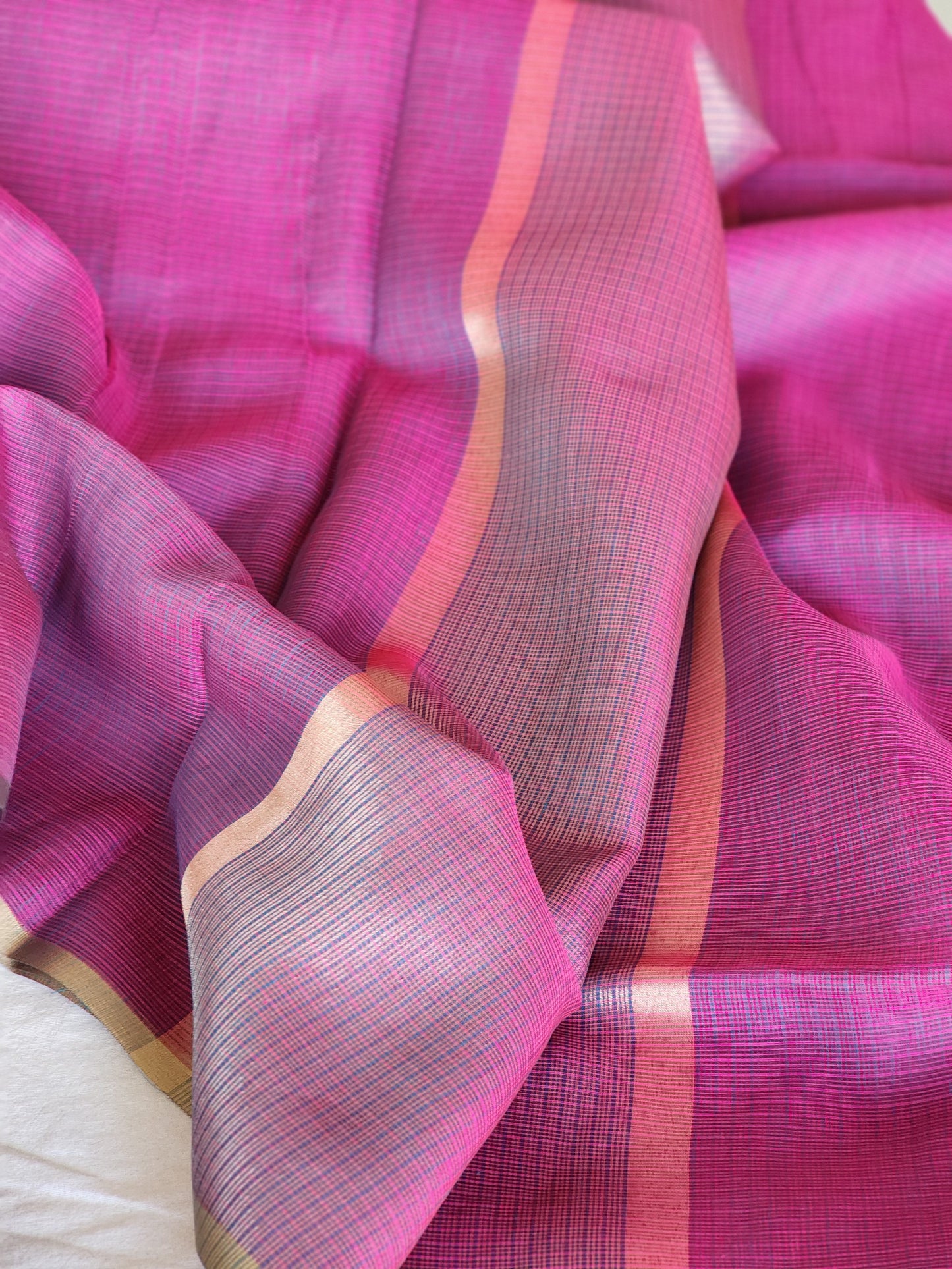 Purple Kota Silk Saree