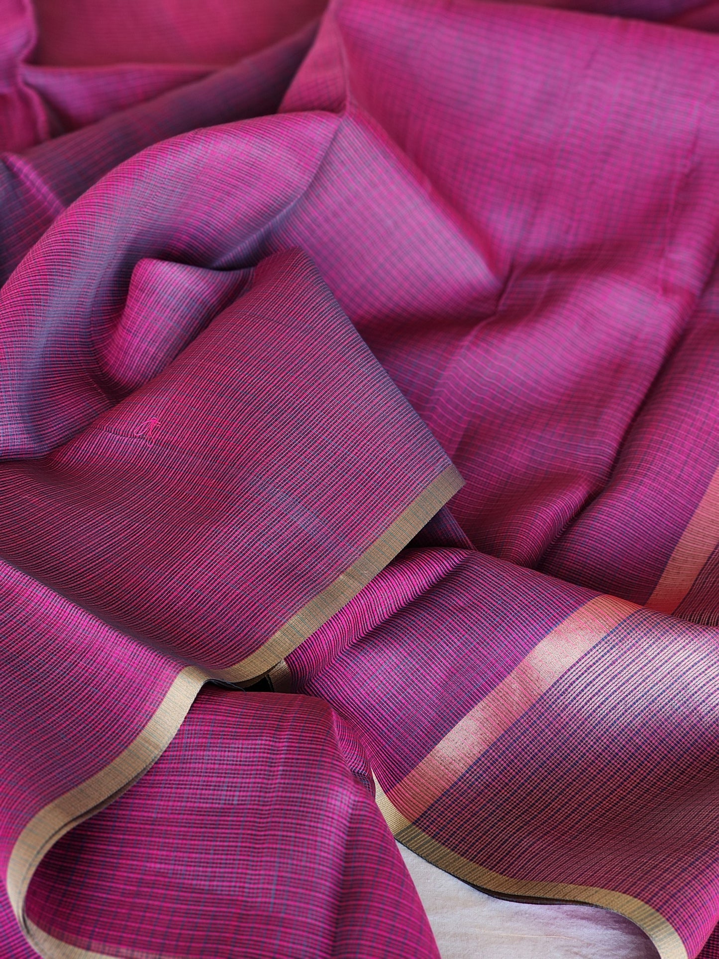 Purple Kota Silk Saree