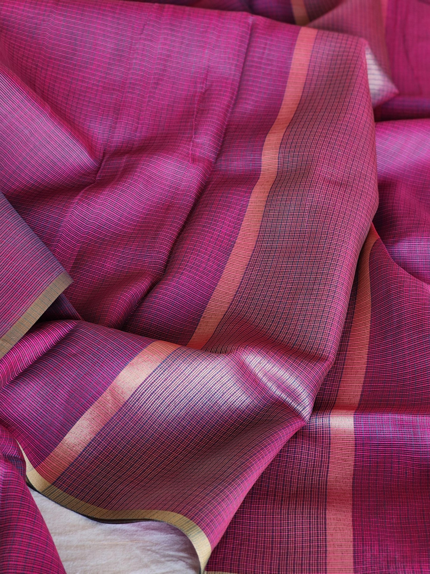 Purple Kota Silk Saree